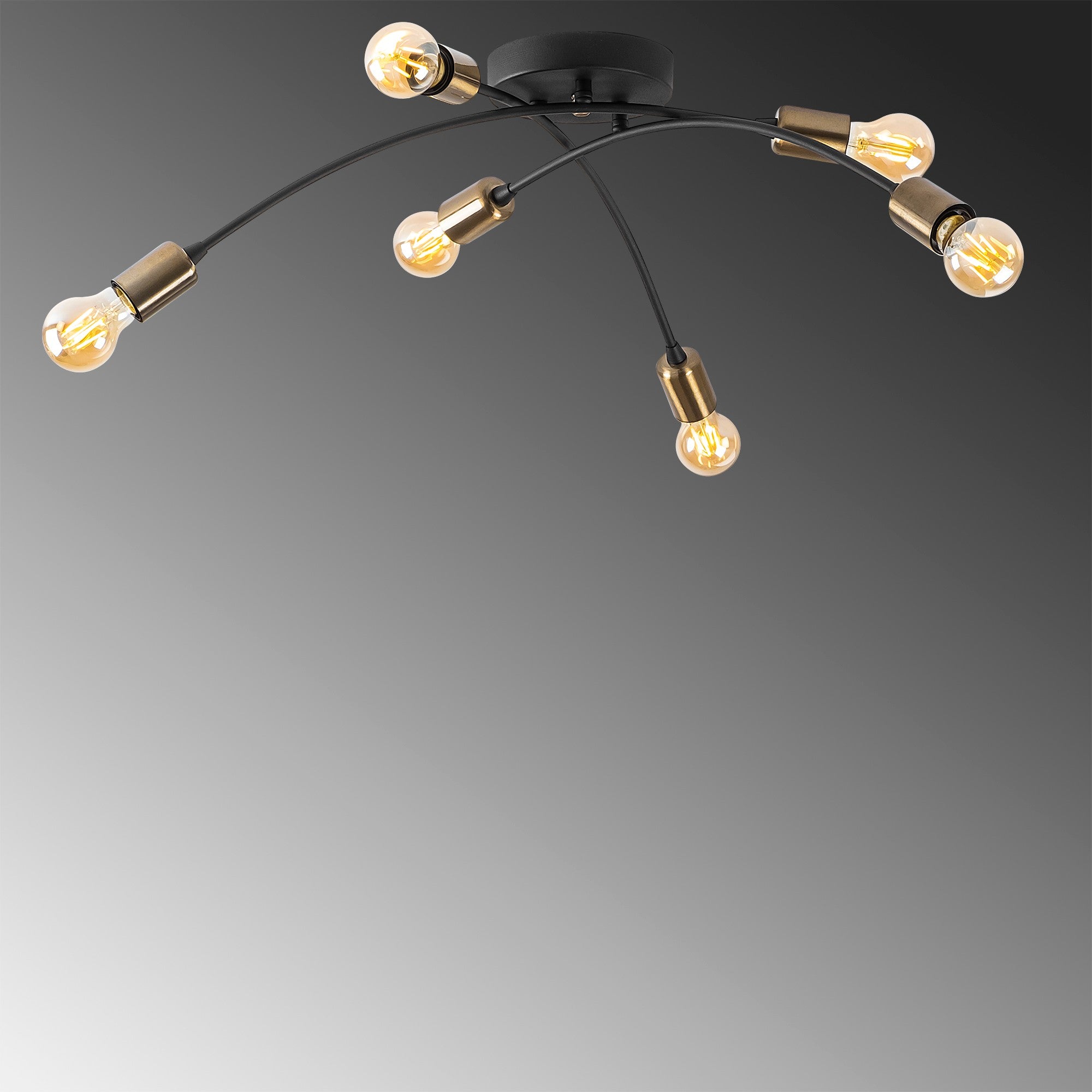 Banana - 1142 in Schwarz Vintage präsentiert im Onlineshop von KAQTU Design AG. Deckenleuchte ist von Opviq