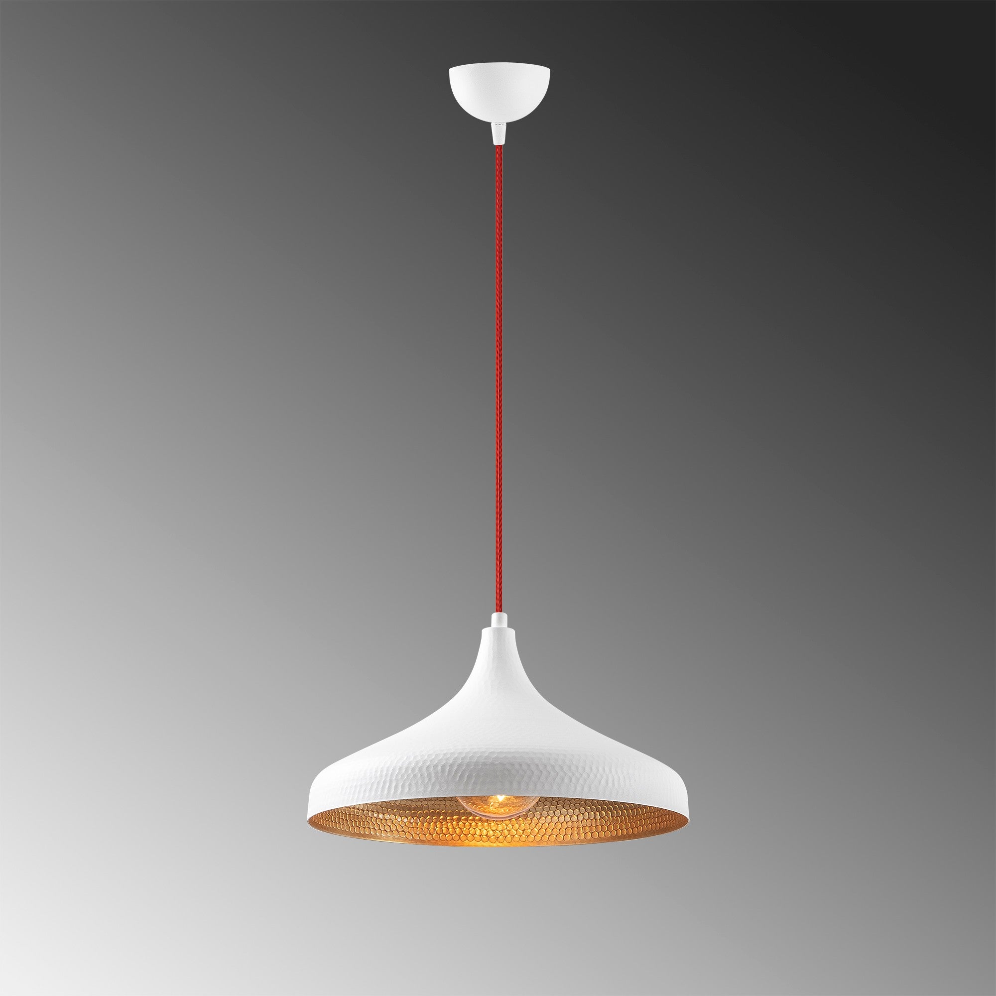 Tattoo - 2642 in Weiss Rot präsentiert im Onlineshop von KAQTU Design AG. Pendelleuchte ist von Opviq