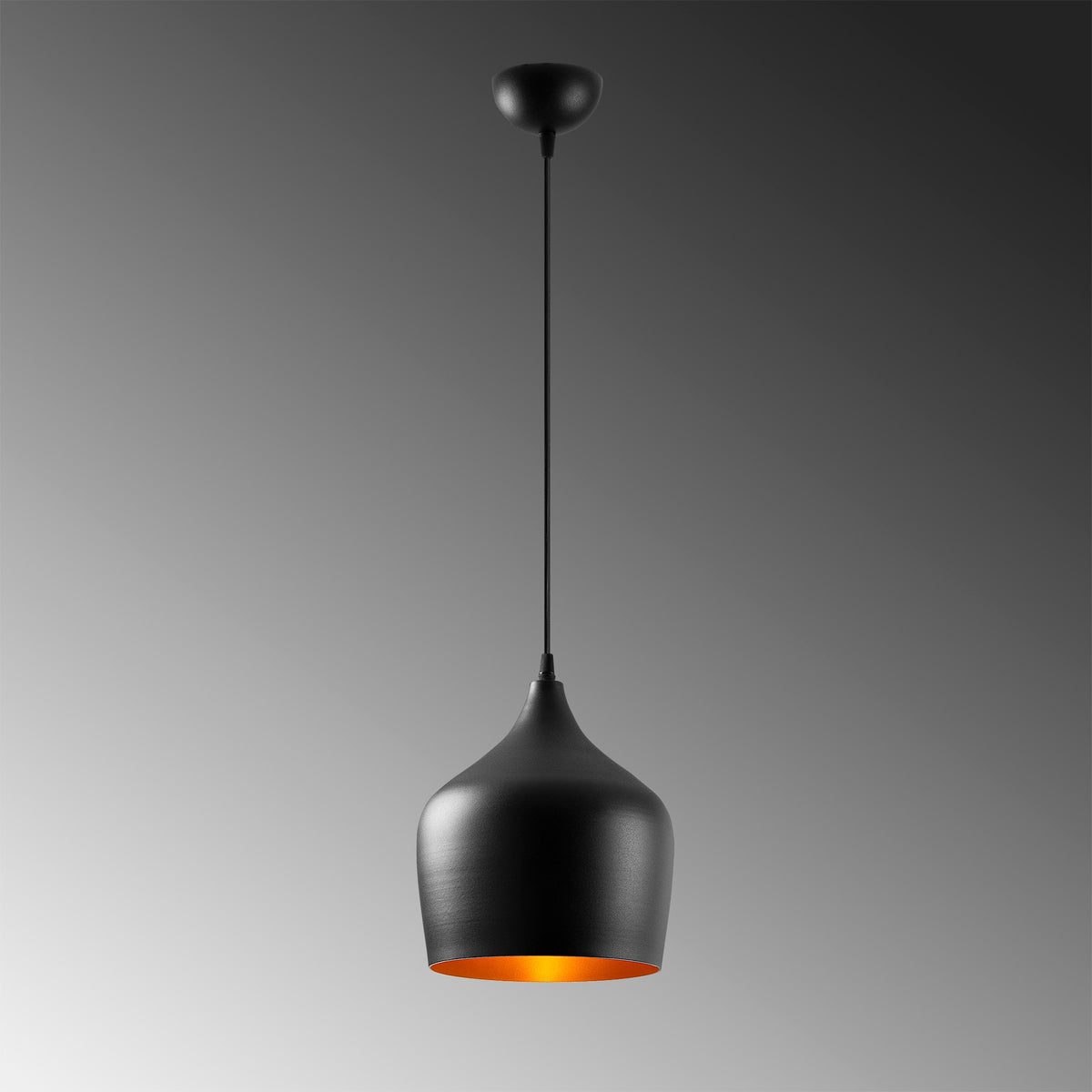 Dodo Pendellampe - Schwarz in Schwarz präsentiert im Onlineshop von KAQTU Design AG. Pendelleuchte ist von Opviq