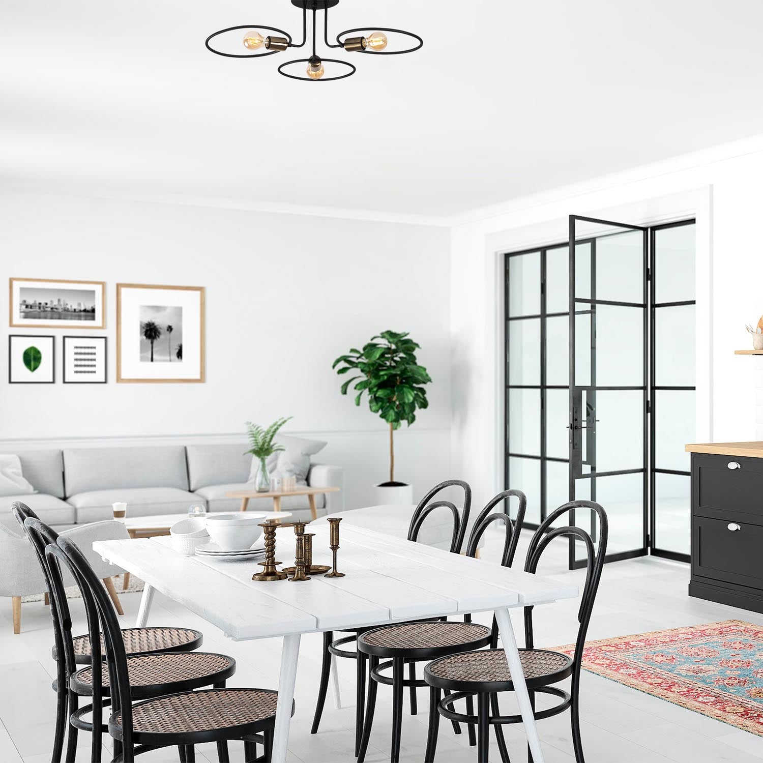 Circle - 1341 in Schwarz präsentiert im Onlineshop von KAQTU Design AG. Pendelleuchte ist von Opviq
