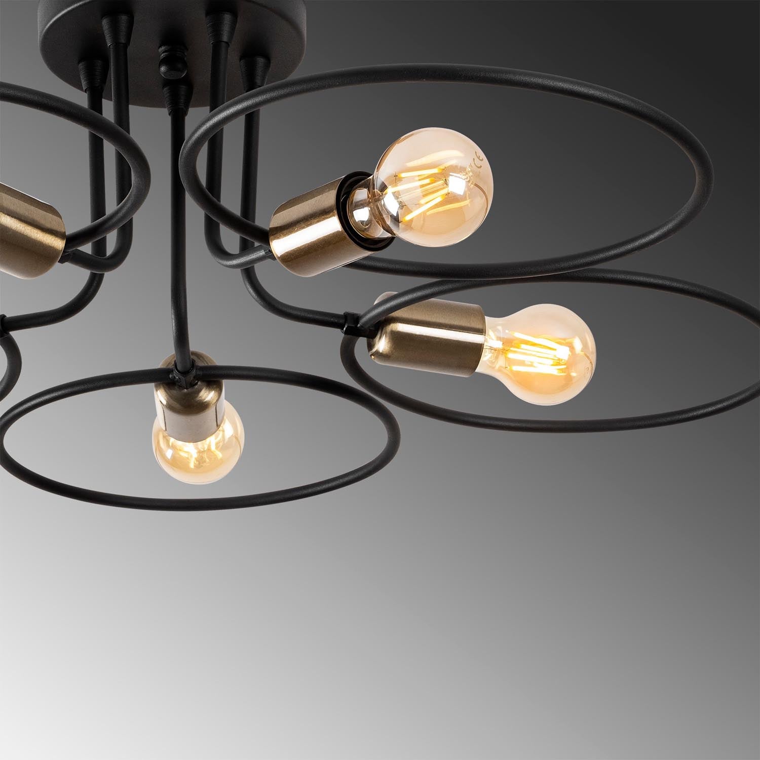 Circle - 1346 in Schwarz präsentiert im Onlineshop von KAQTU Design AG. Deckenleuchte ist von Opviq
