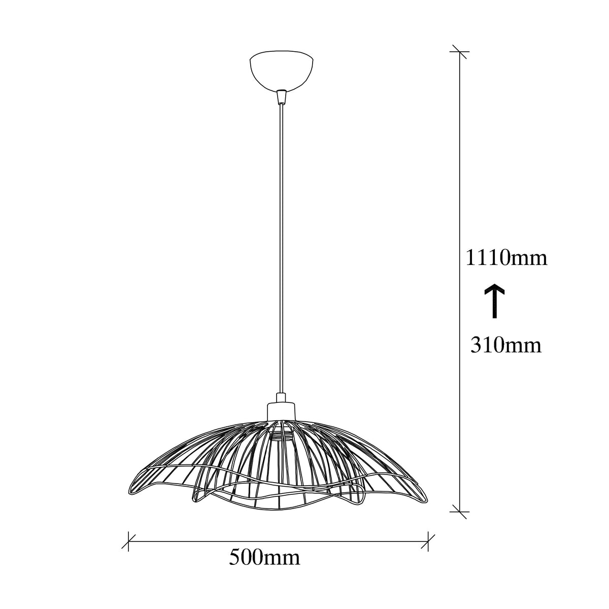 Farac Pendellampe - Schwarz in Schwarz präsentiert im Onlineshop von KAQTU Design AG. Pendelleuchte ist von Opviq