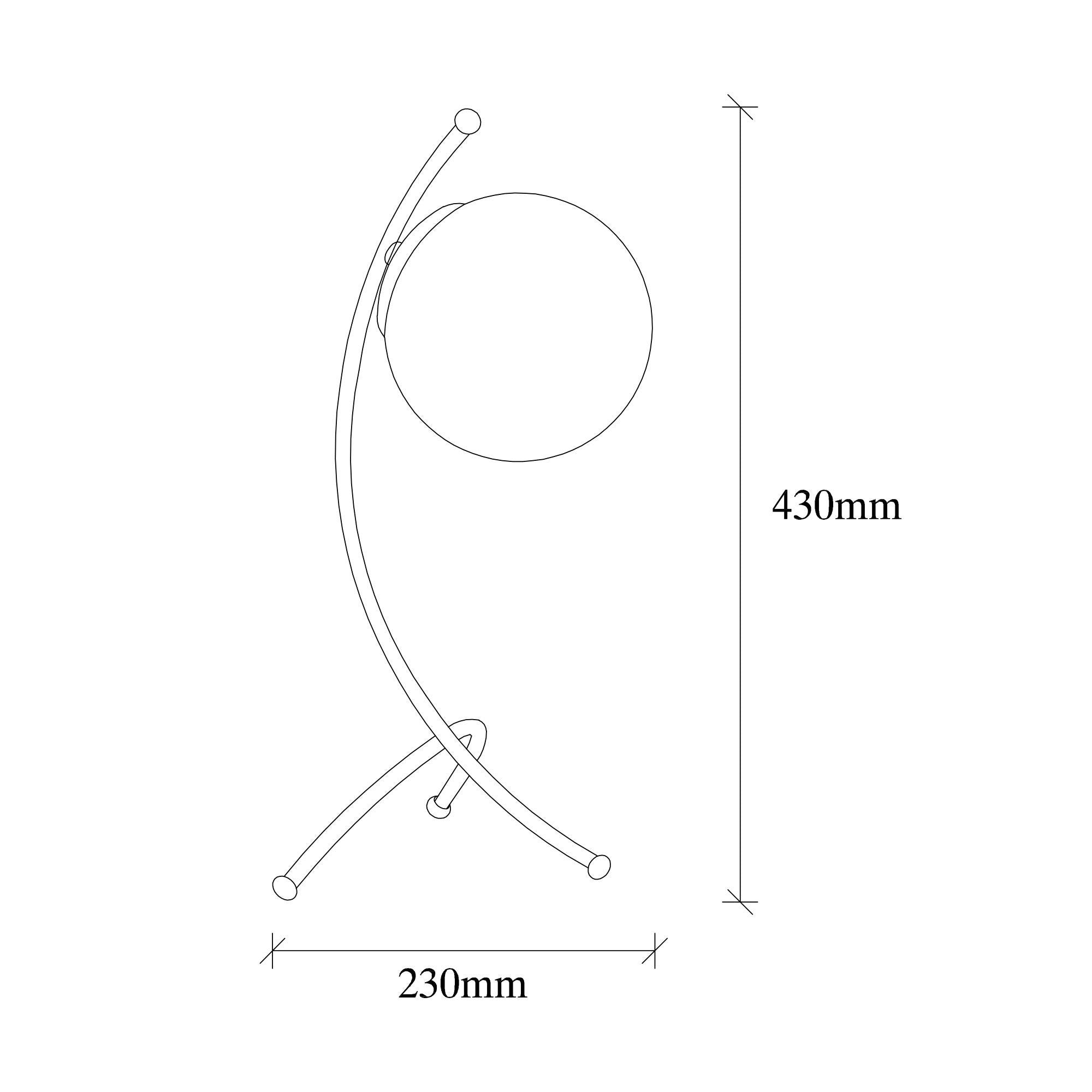 Yay - 5013 in Weiss Kupfer präsentiert im Onlineshop von KAQTU Design AG. Tischleuchte ist von Opviq