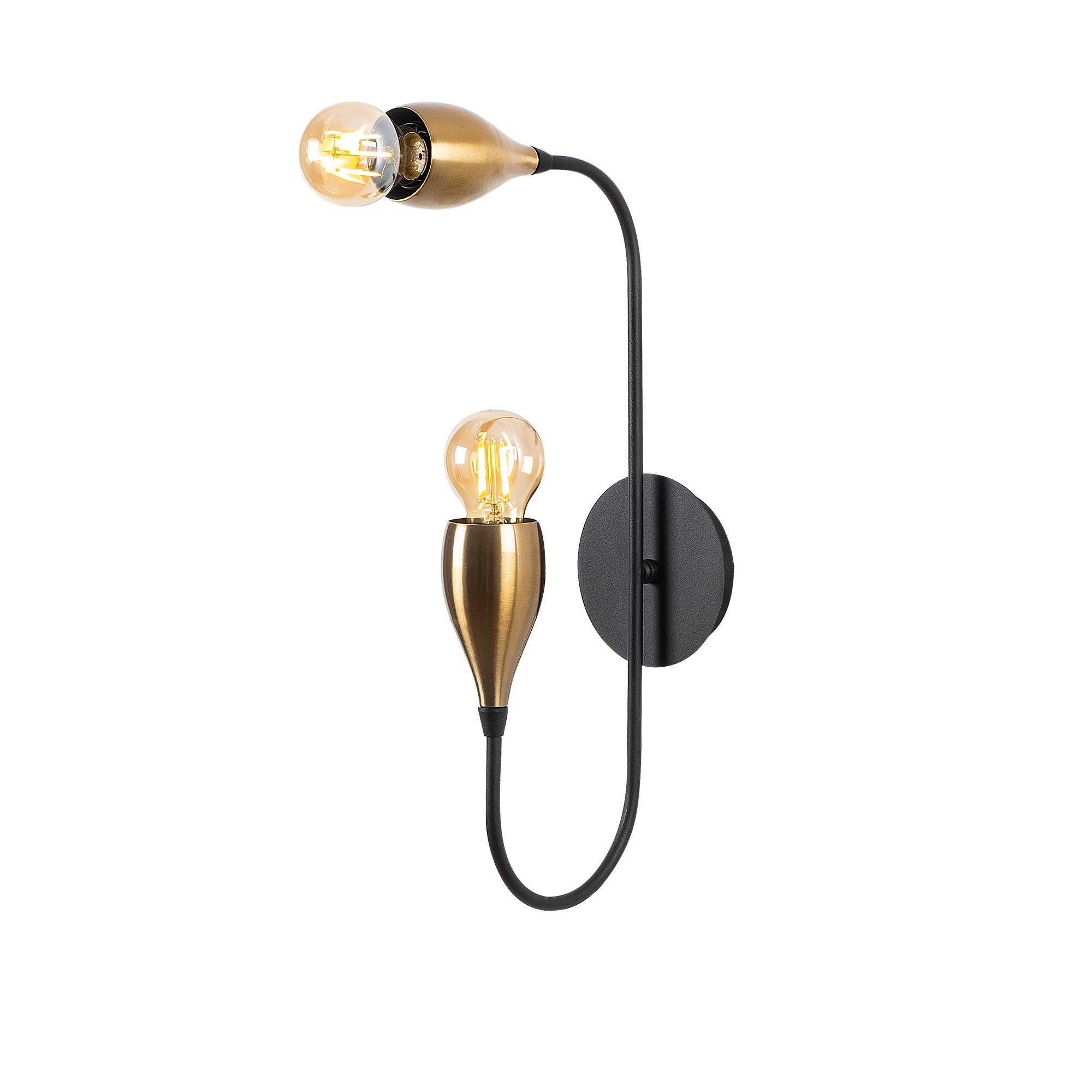 Kadeh - 3211 in Schwarz Vintage präsentiert im Onlineshop von KAQTU Design AG. Wandleuchte ist von Opviq