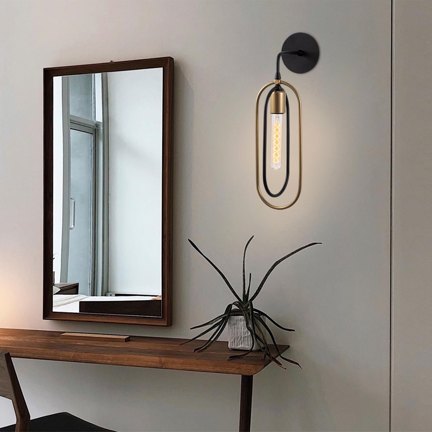 Cerco - 3151 in Schwarz Gold präsentiert im Onlineshop von KAQTU Design AG. Wandleuchte ist von Opviq