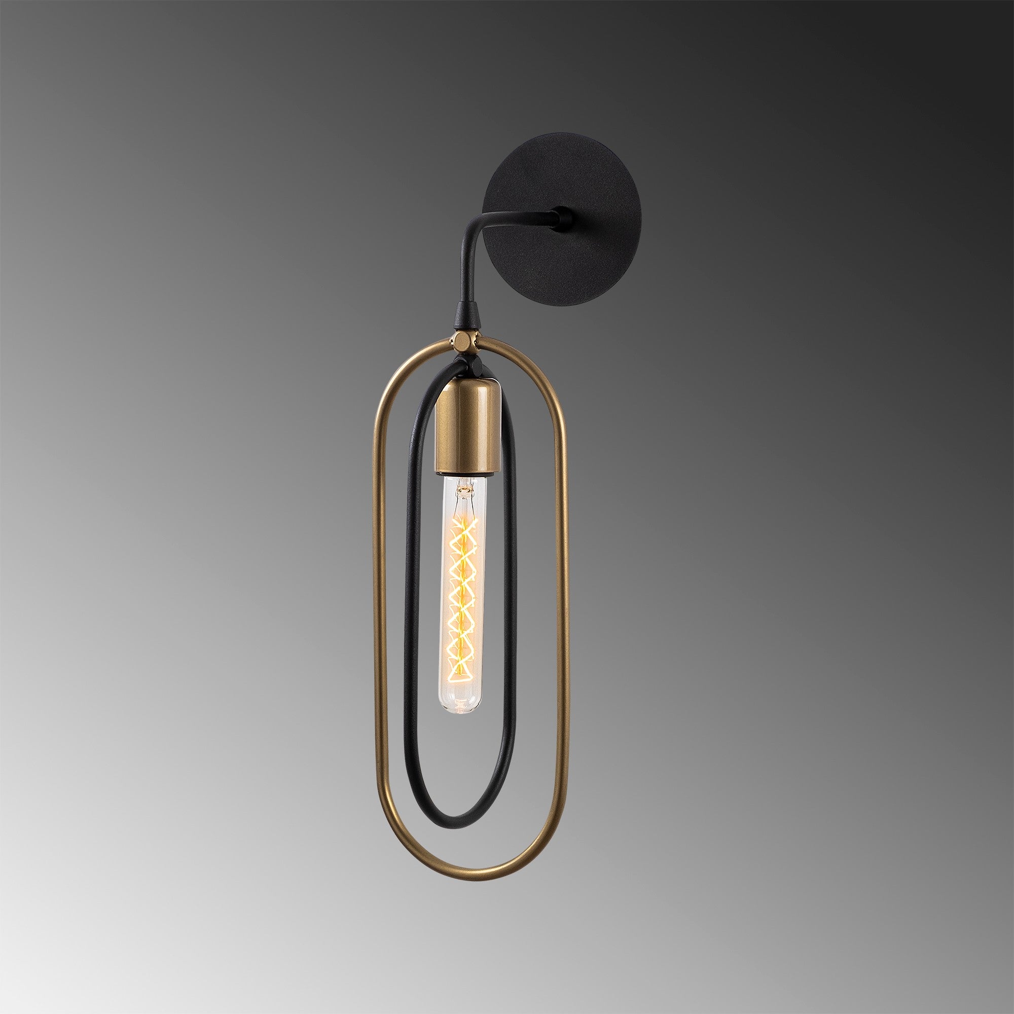 Cerco - 3151 in Schwarz Gold präsentiert im Onlineshop von KAQTU Design AG. Wandleuchte ist von Opviq