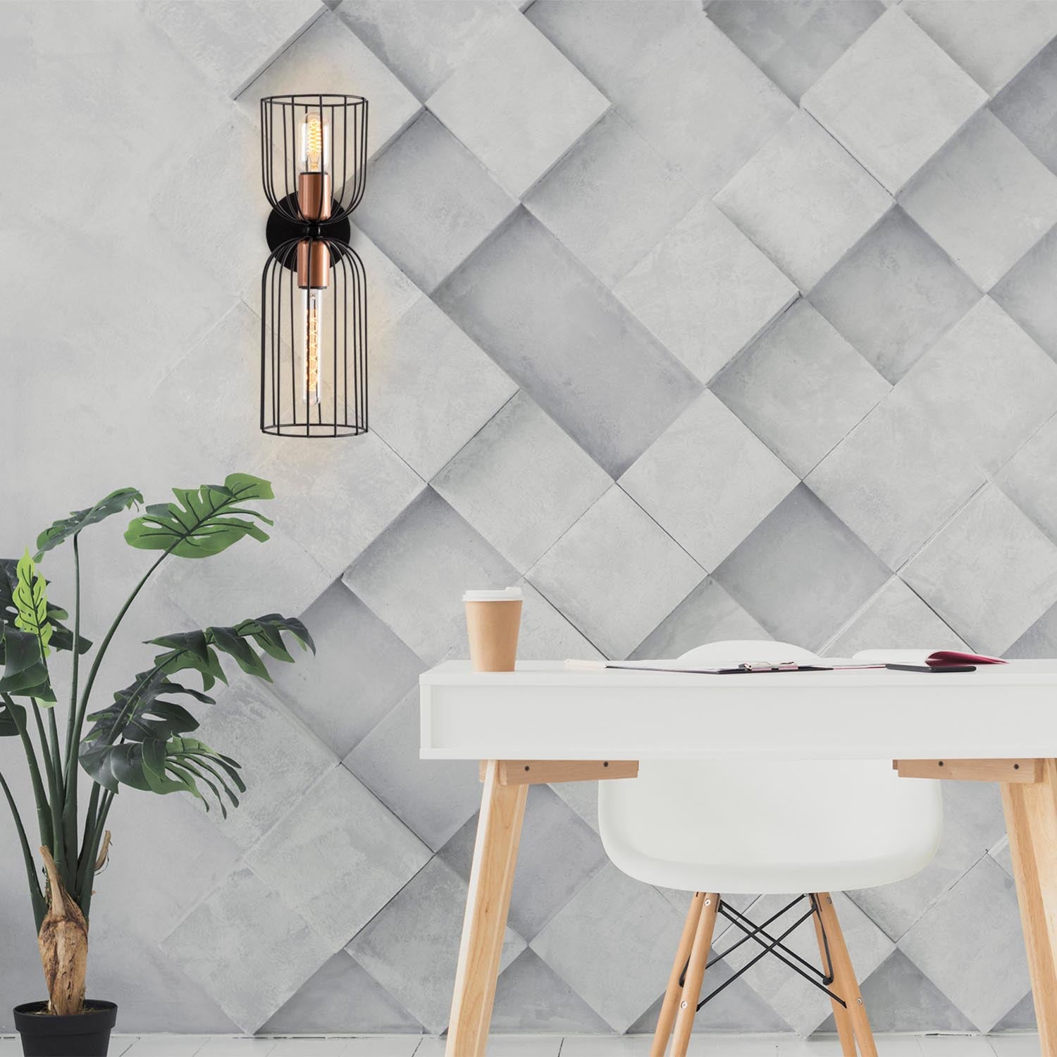 Nezgep - 3231 in Schwarz präsentiert im Onlineshop von KAQTU Design AG. Wandleuchte ist von Opviq