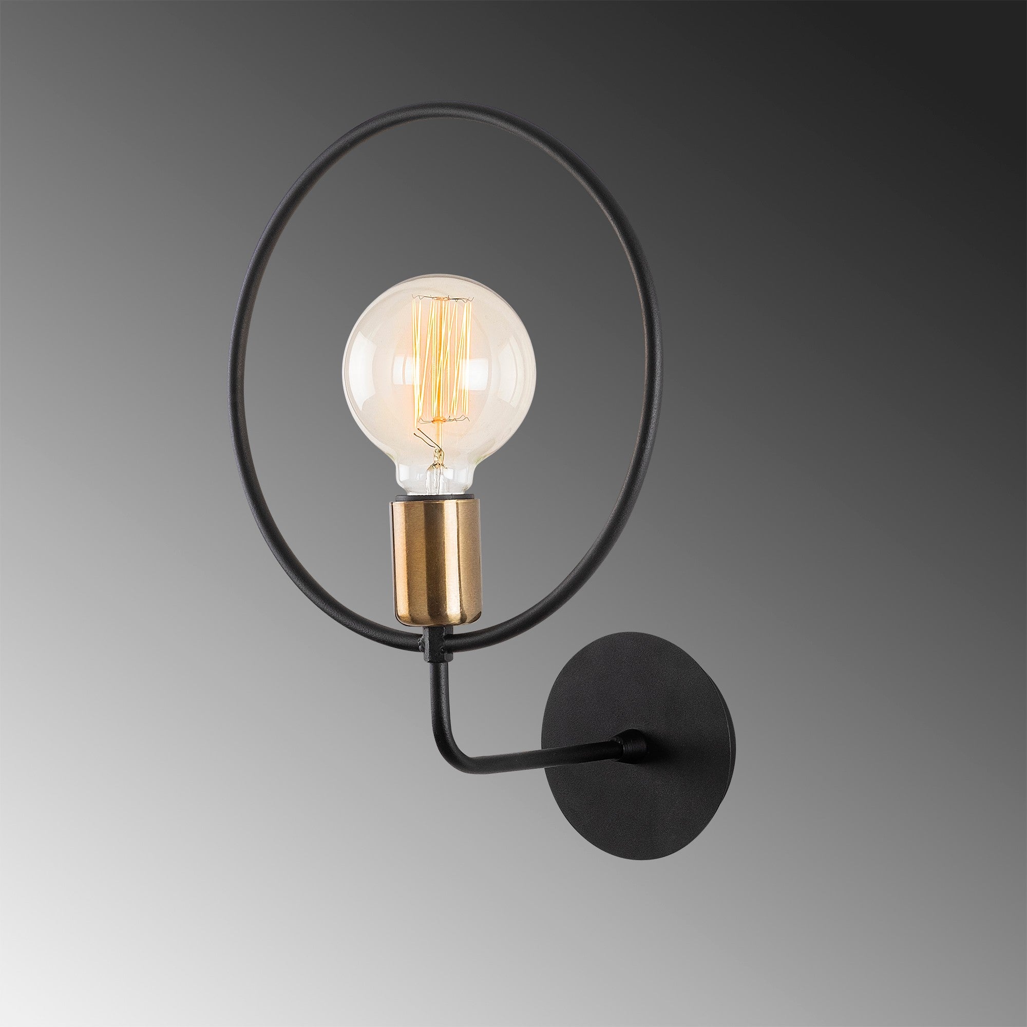 Circle - 3260 in Schwarz präsentiert im Onlineshop von KAQTU Design AG. Wandleuchte ist von Opviq