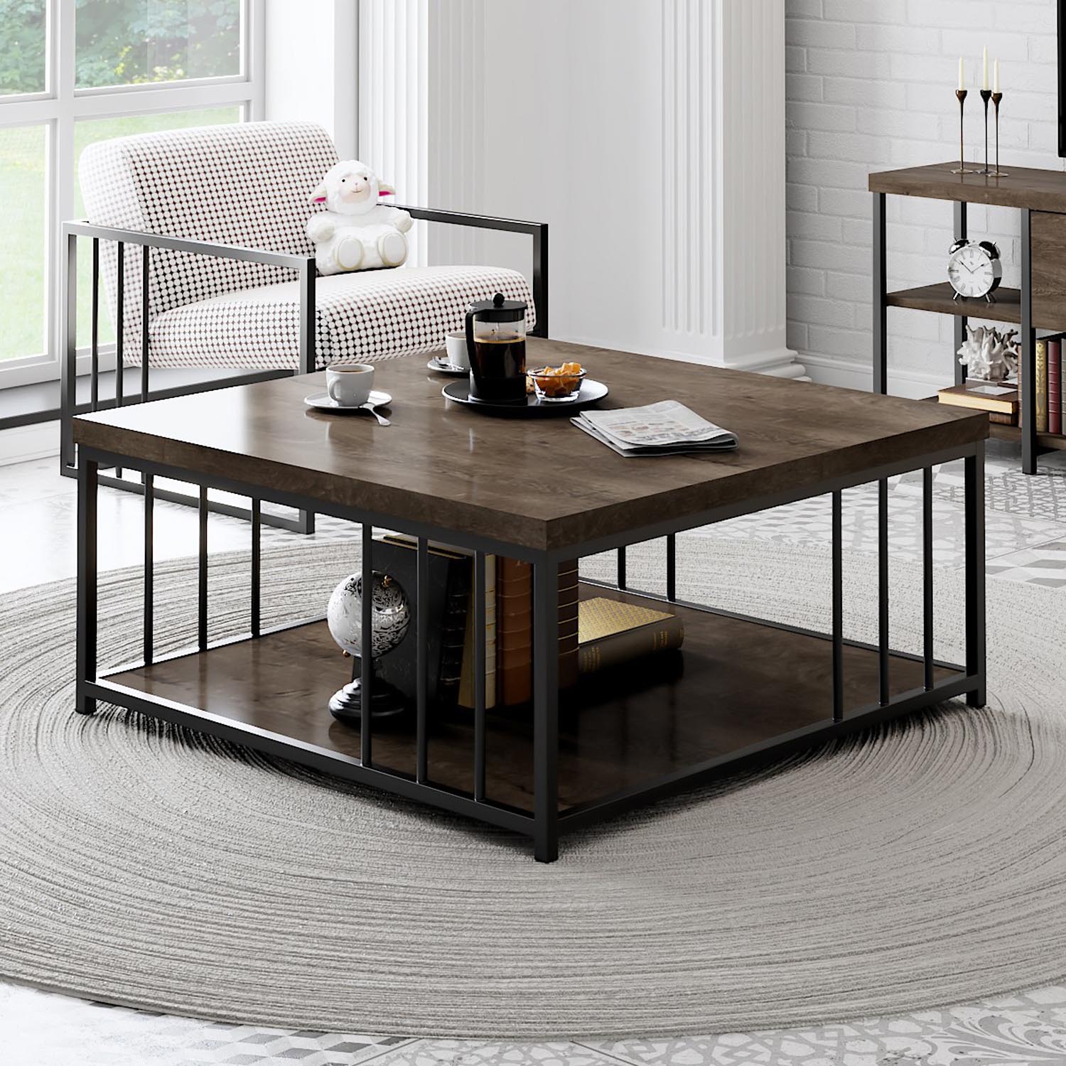 Zenn - Walnut, Black in Walnuss Schwarz präsentiert im Onlineshop von KAQTU Design AG. Beistelltisch ist von Hanah Home