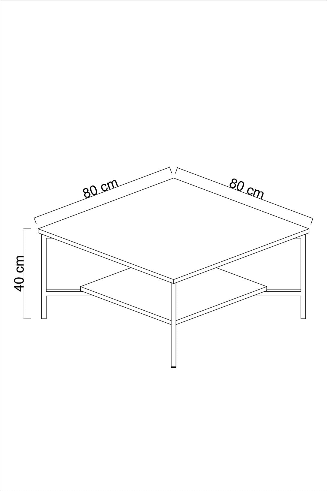 Black Line - White, Black in Weiss Schwarz präsentiert im Onlineshop von KAQTU Design AG. Beistelltisch ist von Hanah Home