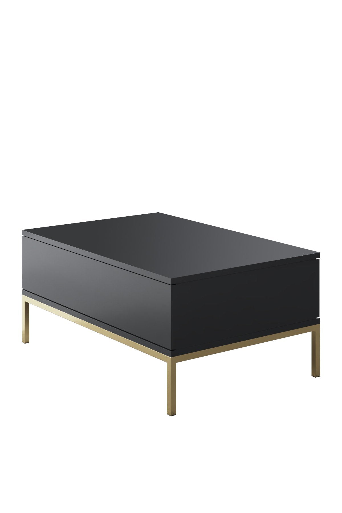 Lord - Anthracite, Gold in Anthrazit Gold präsentiert im Onlineshop von KAQTU Design AG. Beistelltisch ist von Hanah Home