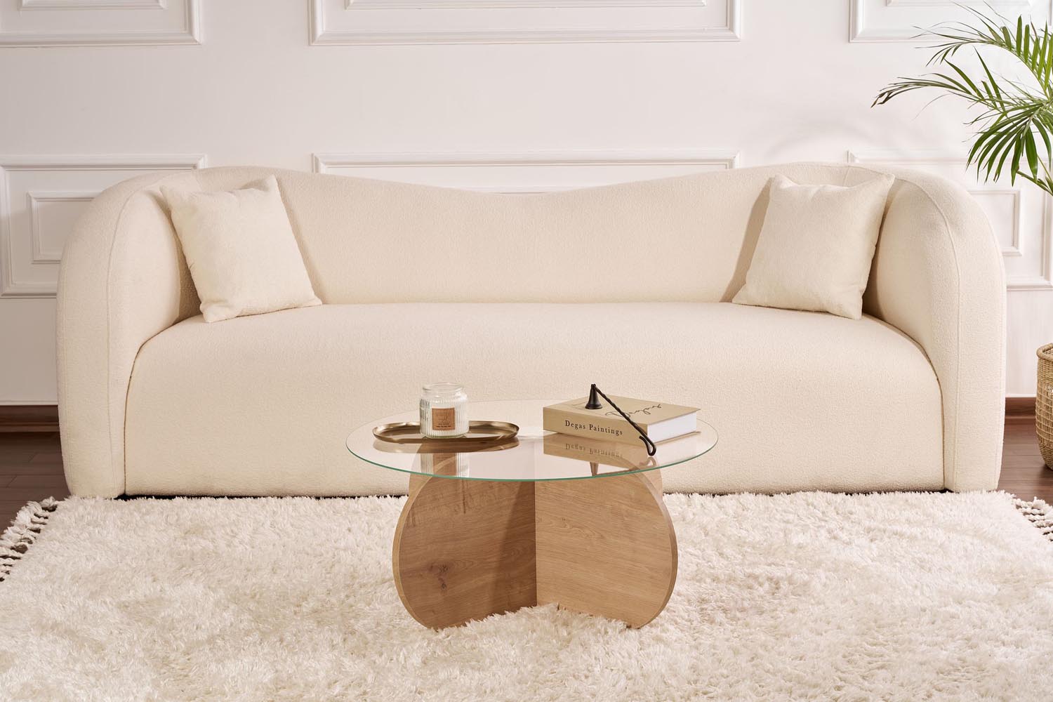 Aeris - Sapphire Oak, Transparent in Saphir- Eiche Transparent präsentiert im Onlineshop von KAQTU Design AG. Beistelltisch ist von Nordure