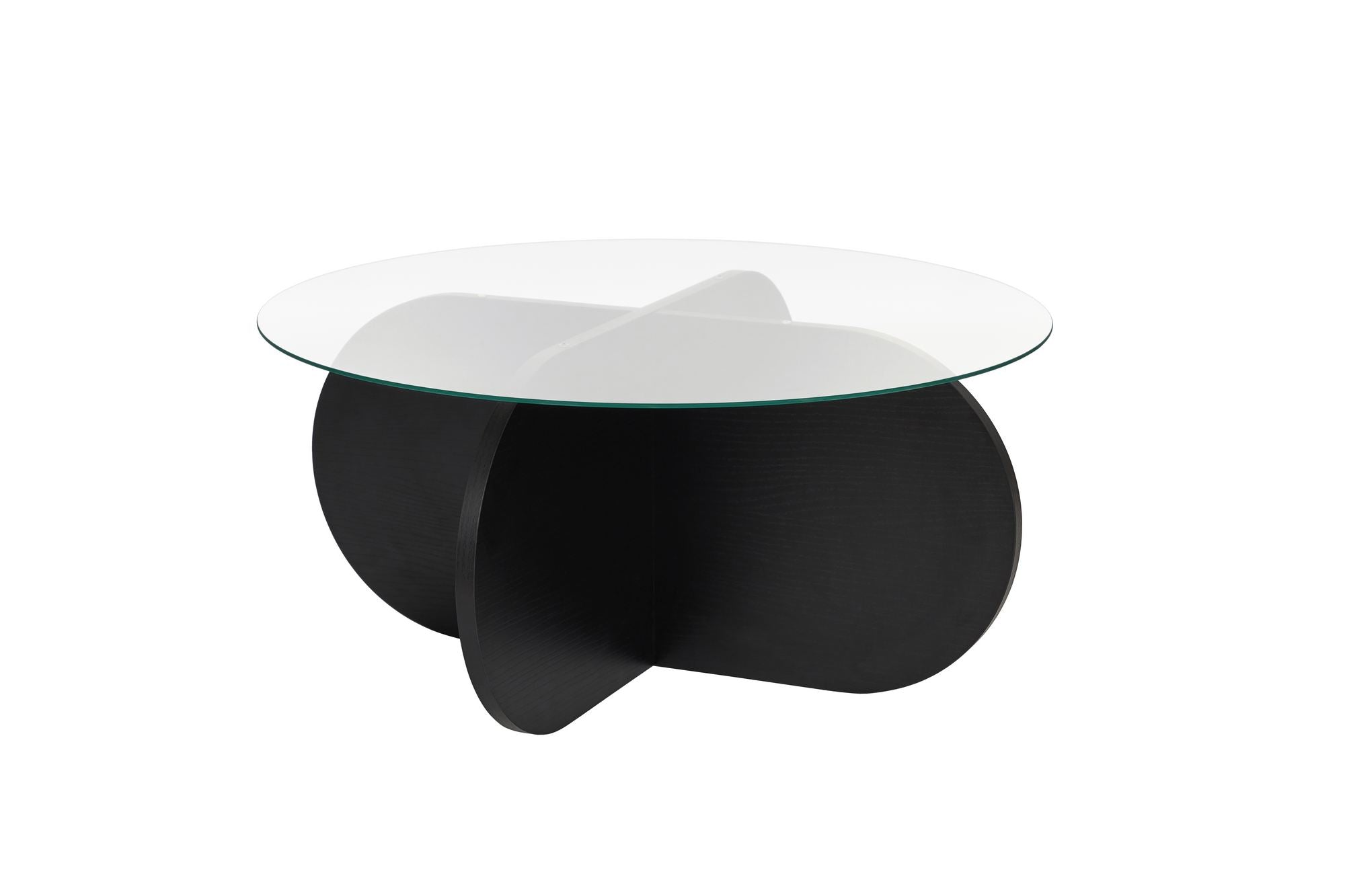 Aeris - Wood Black, Transparent in Holz Schwarz Transparent präsentiert im Onlineshop von KAQTU Design AG. Beistelltisch ist von Nordure