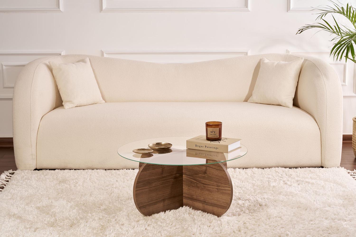 Aeris - Walnut, Transparent in Walnuss Transparent präsentiert im Onlineshop von KAQTU Design AG. Beistelltisch ist von Nordure