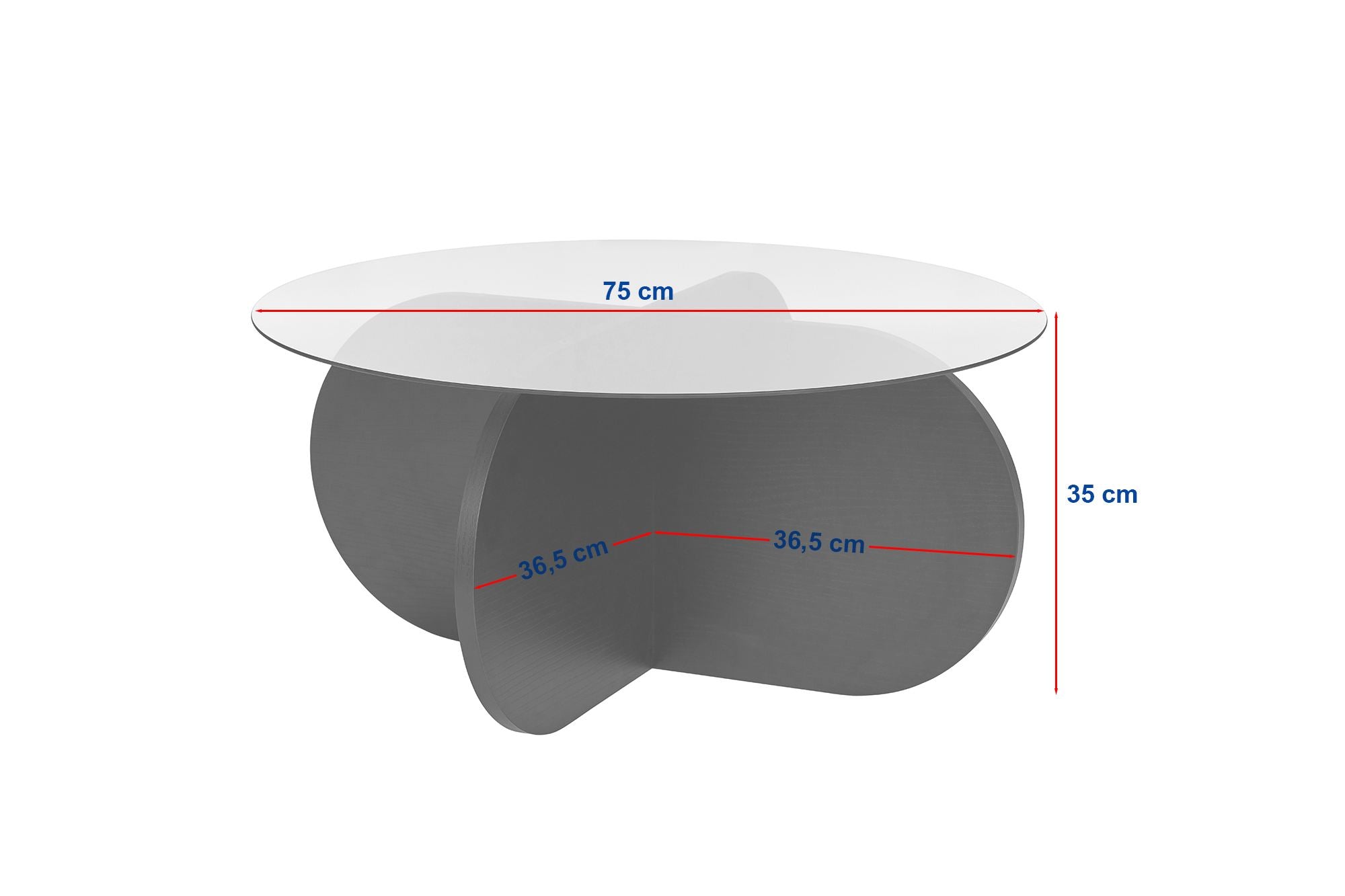 Aeris - Walnut, Transparent in Walnuss Transparent präsentiert im Onlineshop von KAQTU Design AG. Beistelltisch ist von Nordure