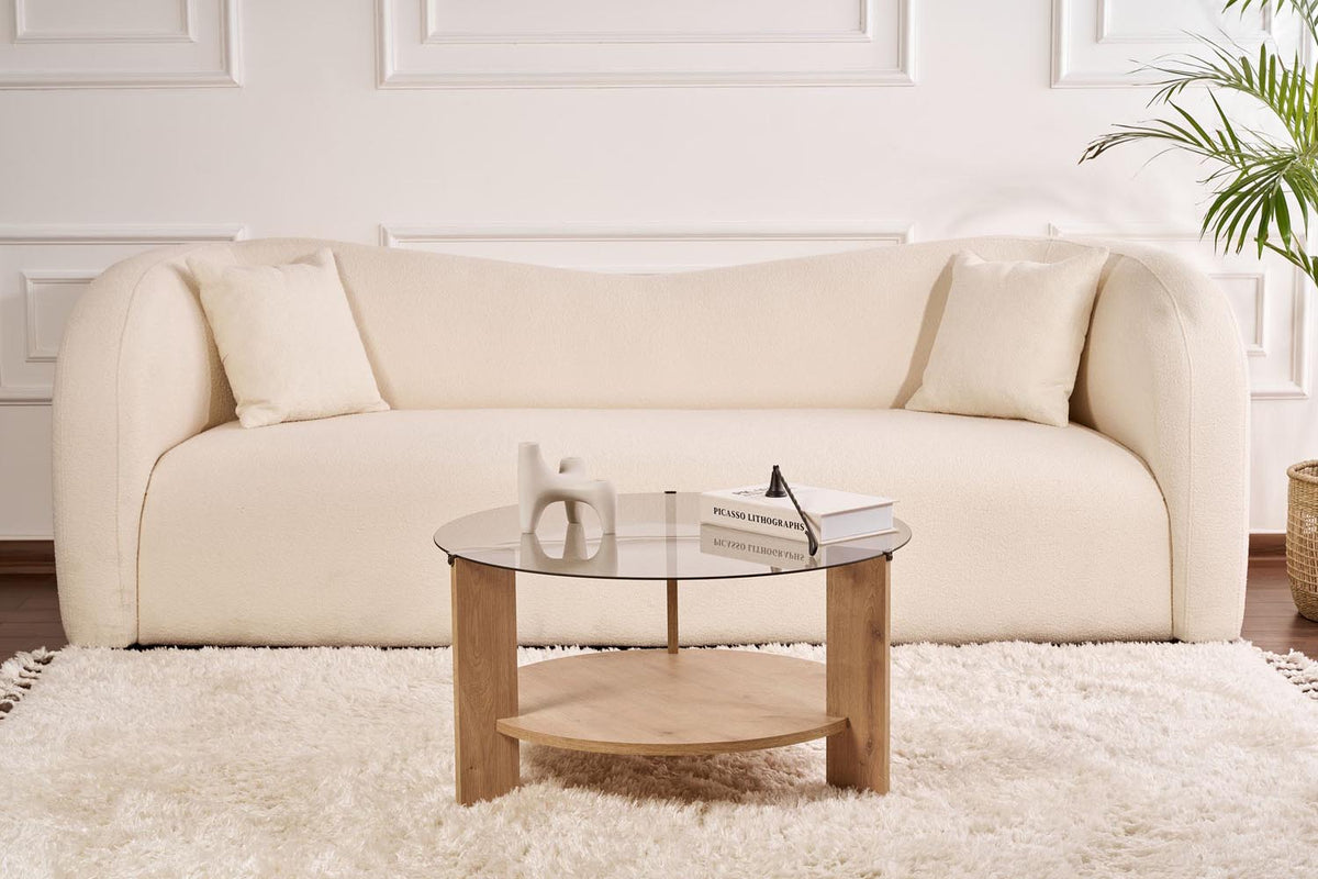 Clara Sofatisch - Saphir- Eiche Fume in Saphir- Eiche Fume präsentiert im Onlineshop von KAQTU Design AG. Couchtisch ist von Nordure