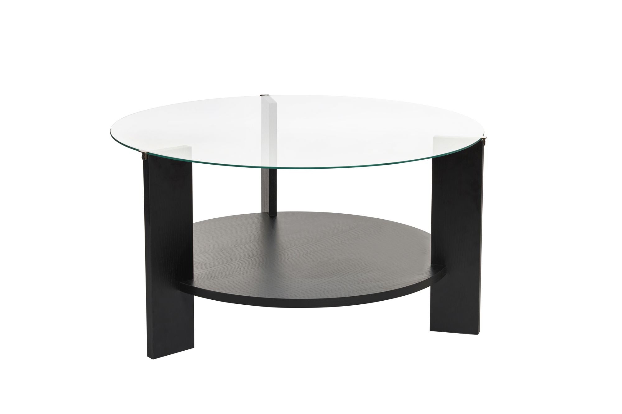 Clara - Wood Black, Transparent in Holz Schwarz Transparent präsentiert im Onlineshop von KAQTU Design AG. Beistelltisch ist von Nordure