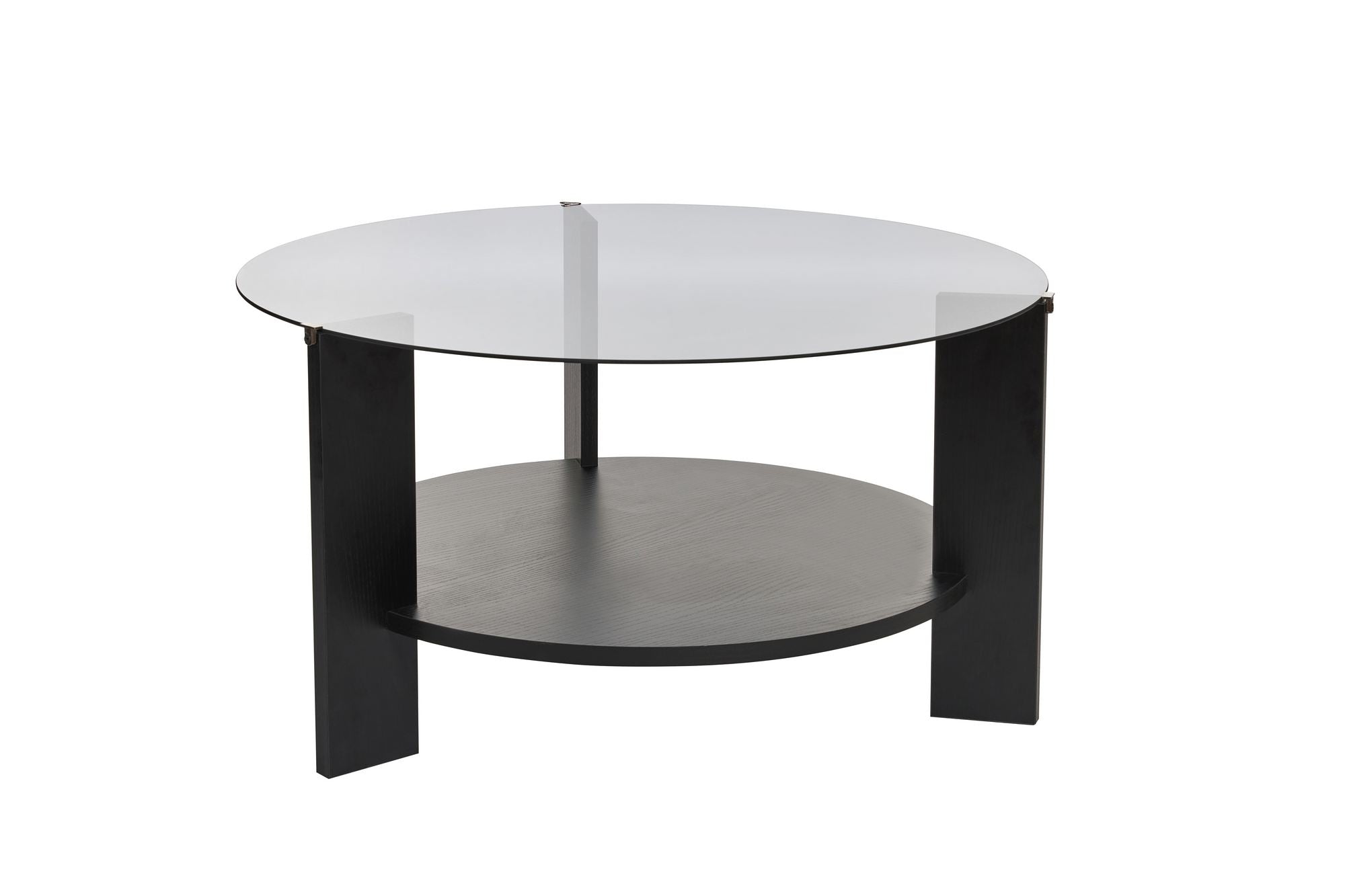 Clara - Wood Black, Fume in Holz Schwarz Rauch präsentiert im Onlineshop von KAQTU Design AG. Beistelltisch ist von Nordure