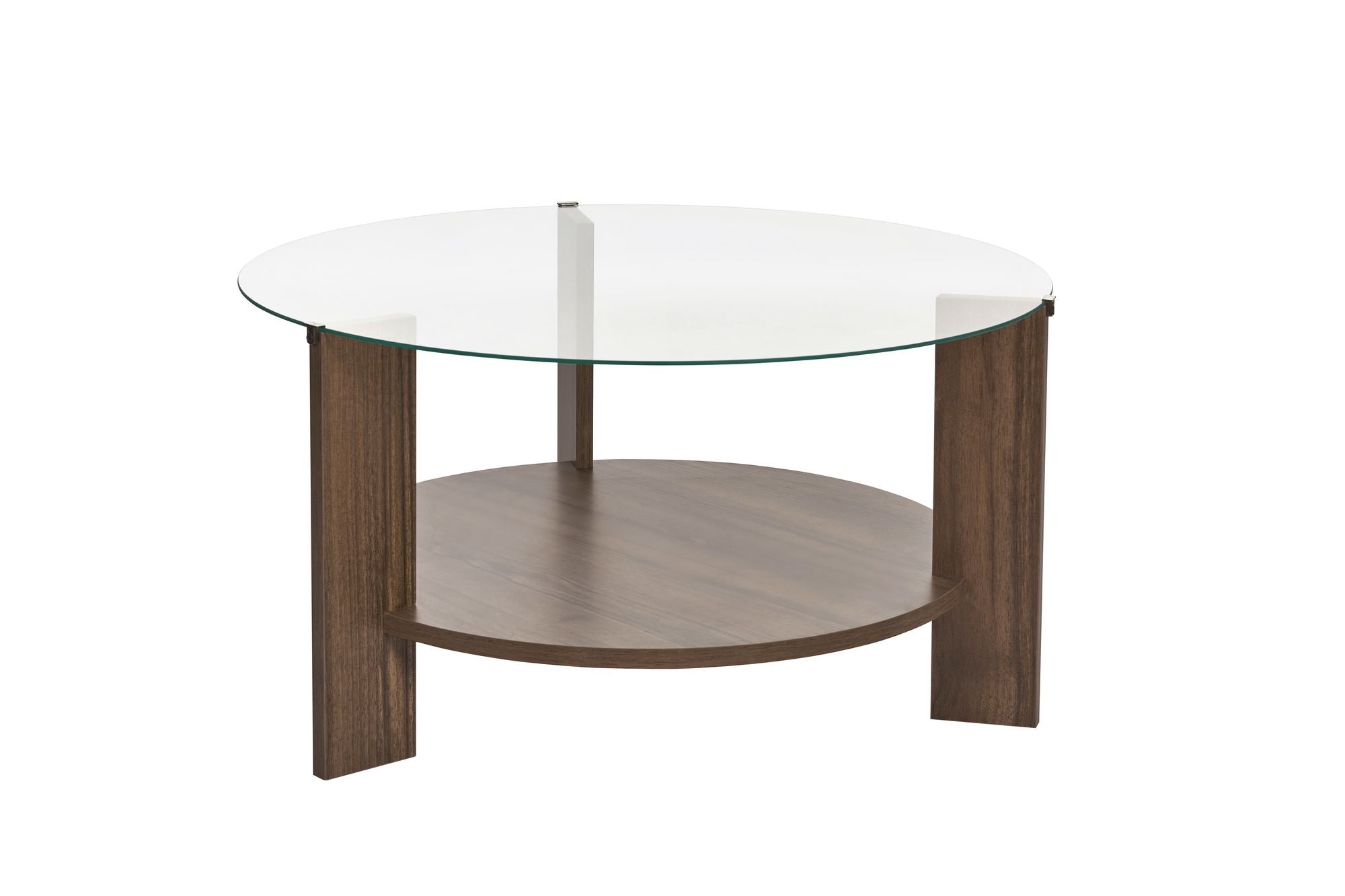 Clara - Walnut, Transparent in Walnuss Transparent präsentiert im Onlineshop von KAQTU Design AG. Beistelltisch ist von Nordure
