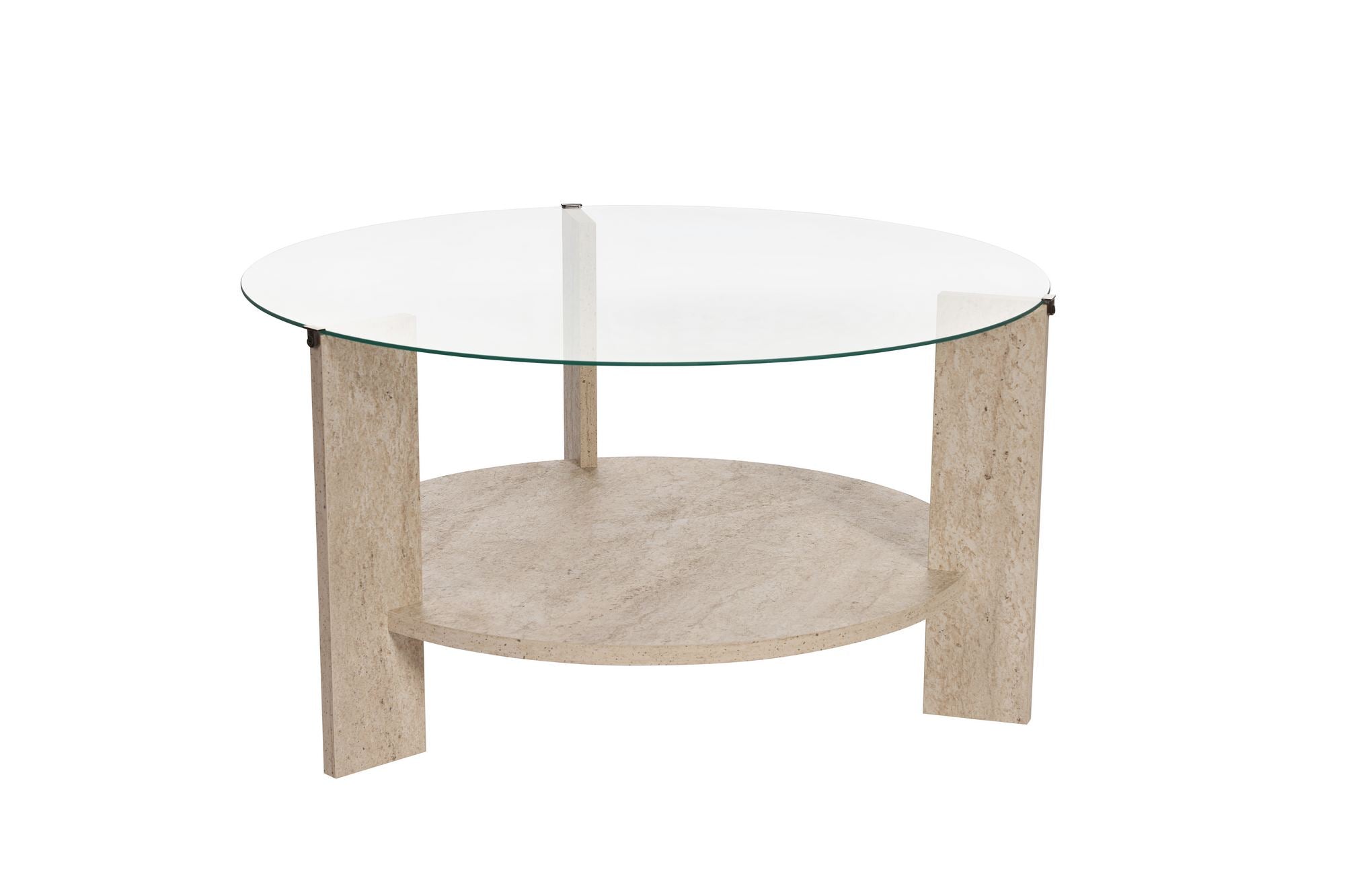 Clara - Travertine, Transparent in Travertin Transparent präsentiert im Onlineshop von KAQTU Design AG. Beistelltisch ist von Nordure