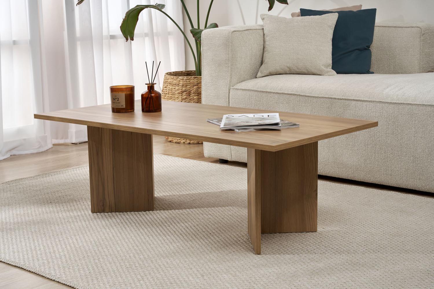 Sabin - VNT Oak in Eiche präsentiert im Onlineshop von KAQTU Design AG. Beistelltisch ist von Nordure