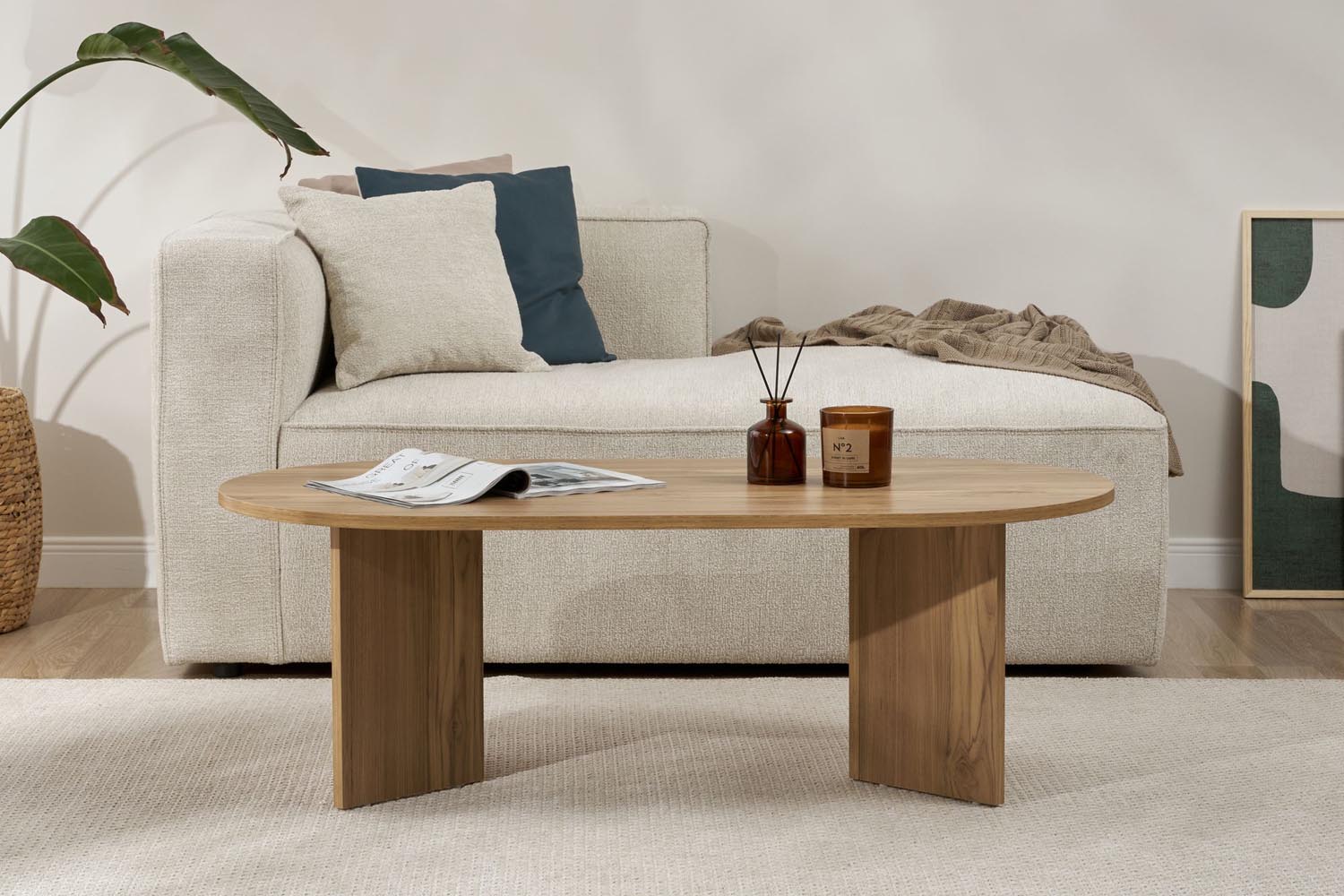 Sable - VNT Oak in Eiche präsentiert im Onlineshop von KAQTU Design AG. Beistelltisch ist von Nordure