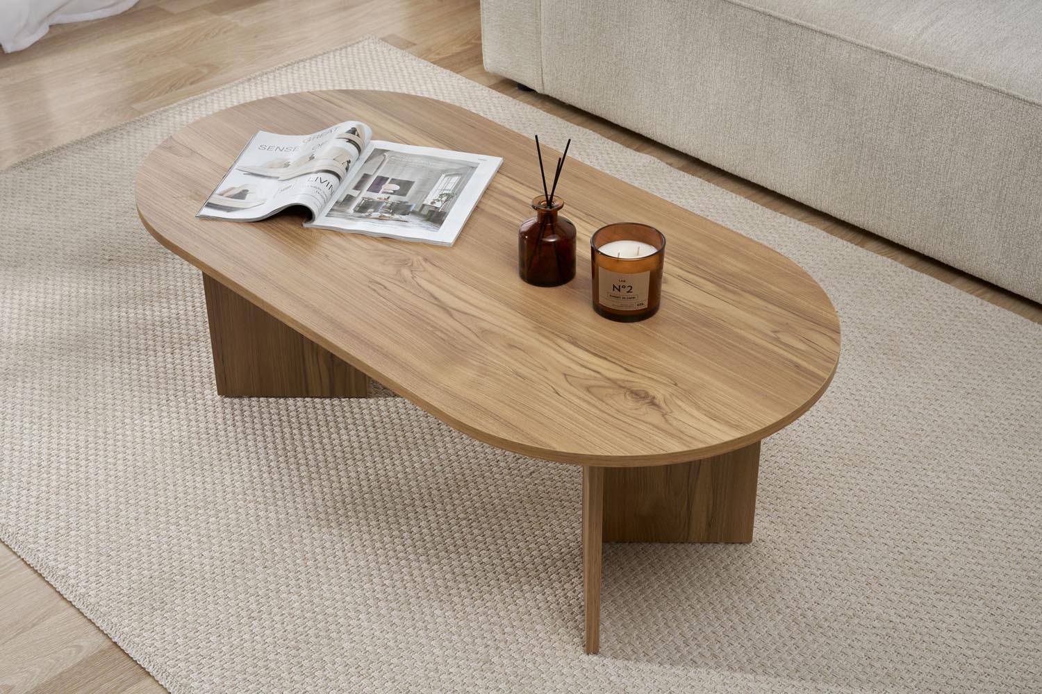 Sable - VNT Oak in Eiche präsentiert im Onlineshop von KAQTU Design AG. Beistelltisch ist von Nordure