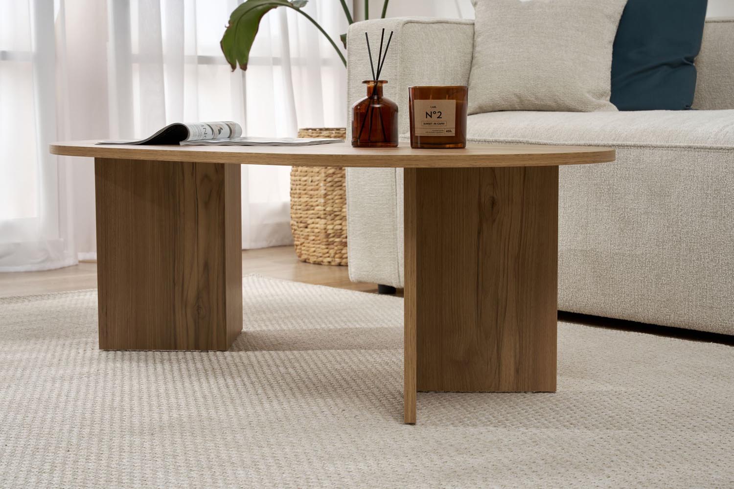Sable - VNT Oak in Eiche präsentiert im Onlineshop von KAQTU Design AG. Beistelltisch ist von Nordure