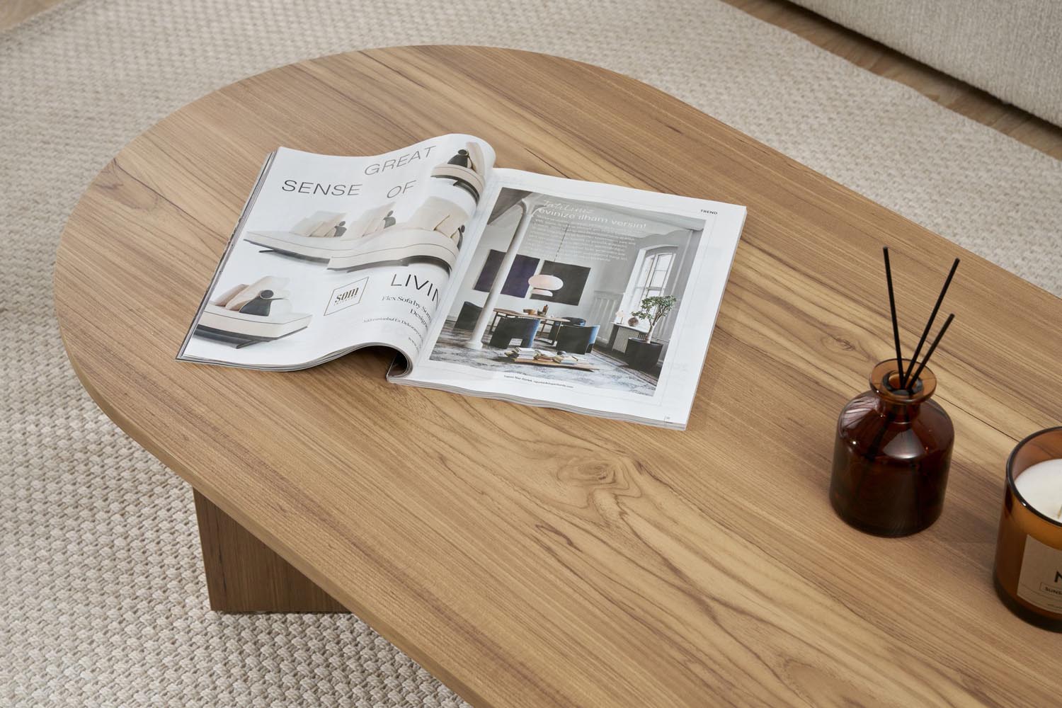 Sable - VNT Oak in Eiche präsentiert im Onlineshop von KAQTU Design AG. Beistelltisch ist von Nordure