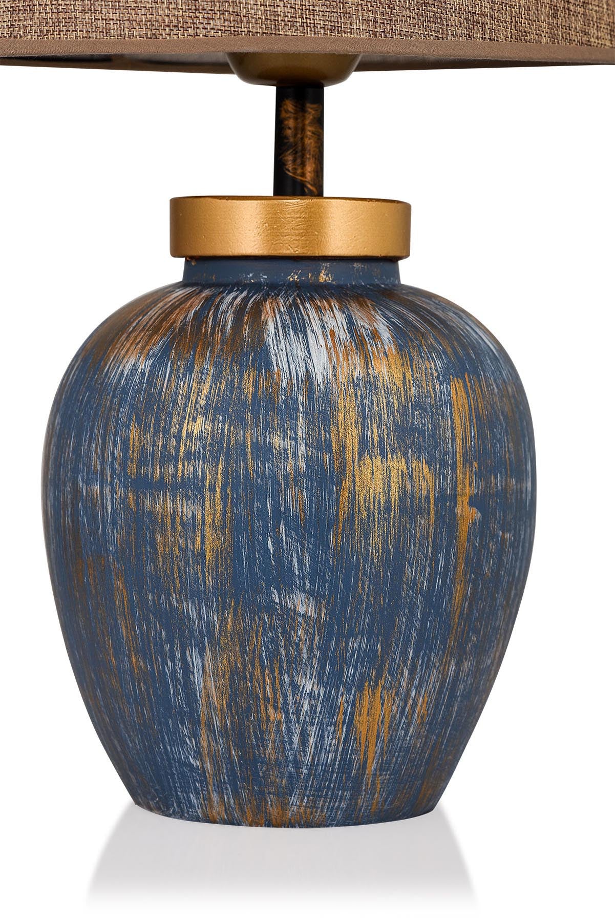 TM167 in Blau Braown präsentiert im Onlineshop von KAQTU Design AG. Tischleuchte ist von Opviq