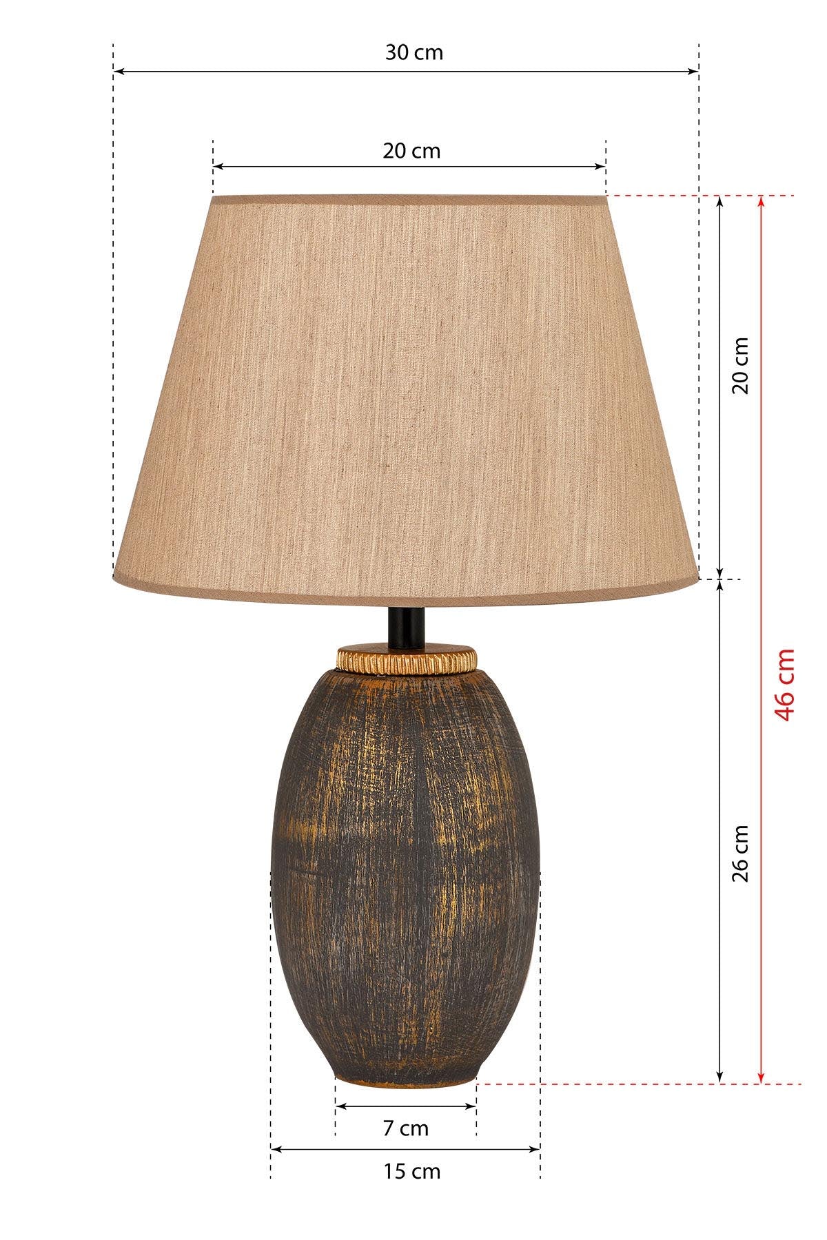 TM169 in Braun Gold präsentiert im Onlineshop von KAQTU Design AG. Tischleuchte ist von Opviq