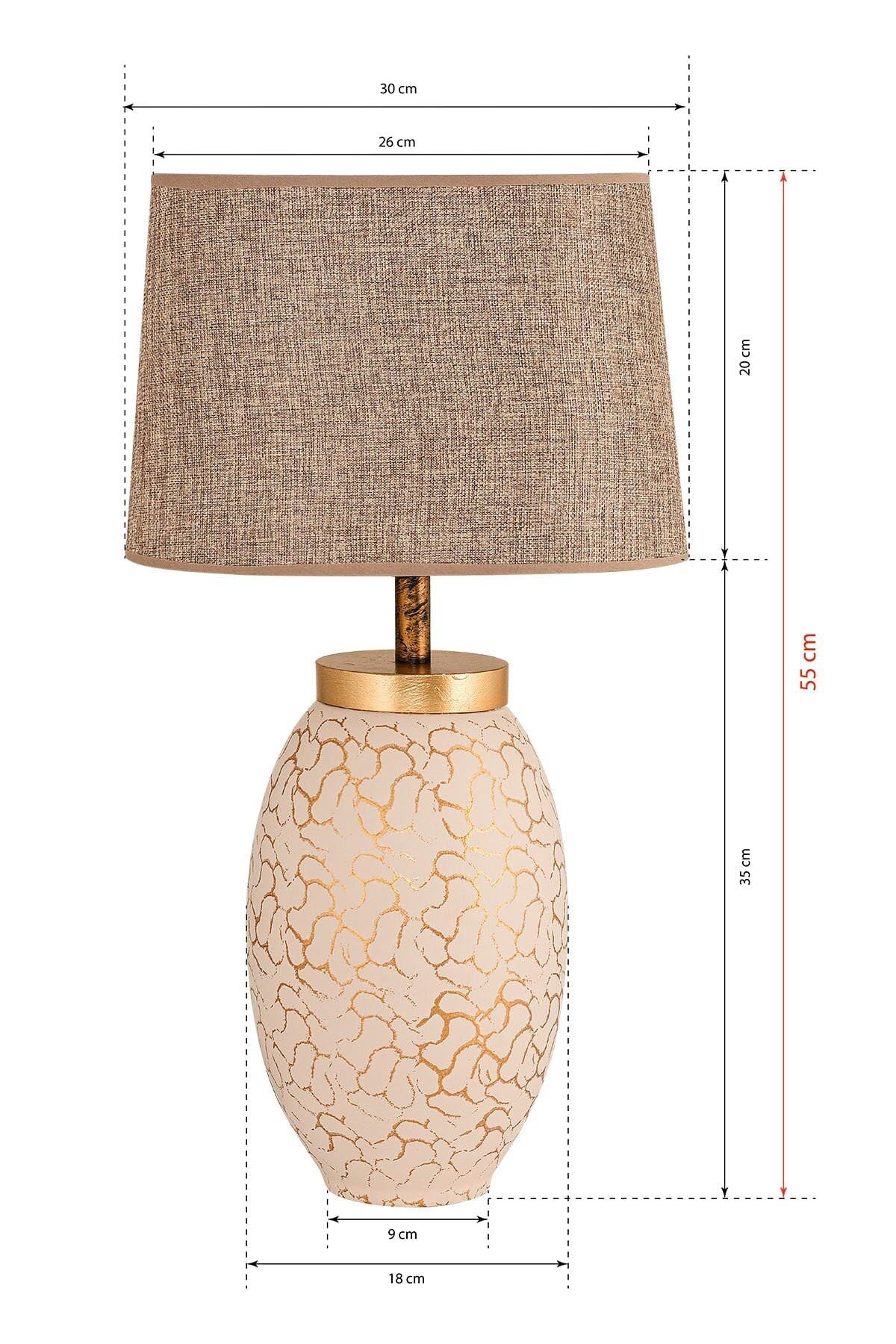 YL026 in Creme
 Gold präsentiert im Onlineshop von KAQTU Design AG. Tischleuchte ist von Opviq