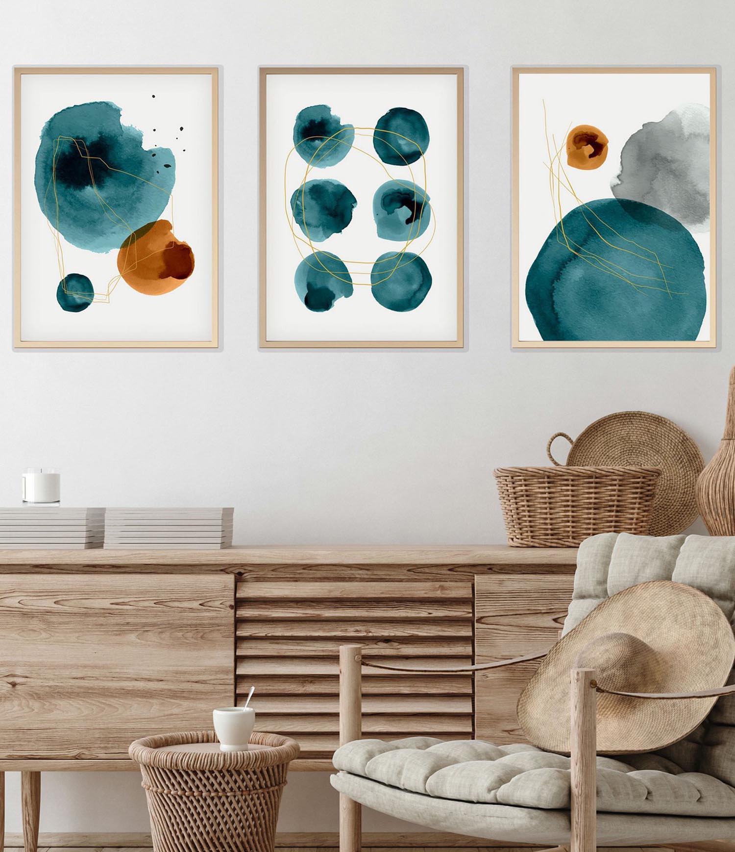 Huhu117 - 70 x 50 in Mehrfarbig präsentiert im Onlineshop von KAQTU Design AG. Bild ist von Wallity