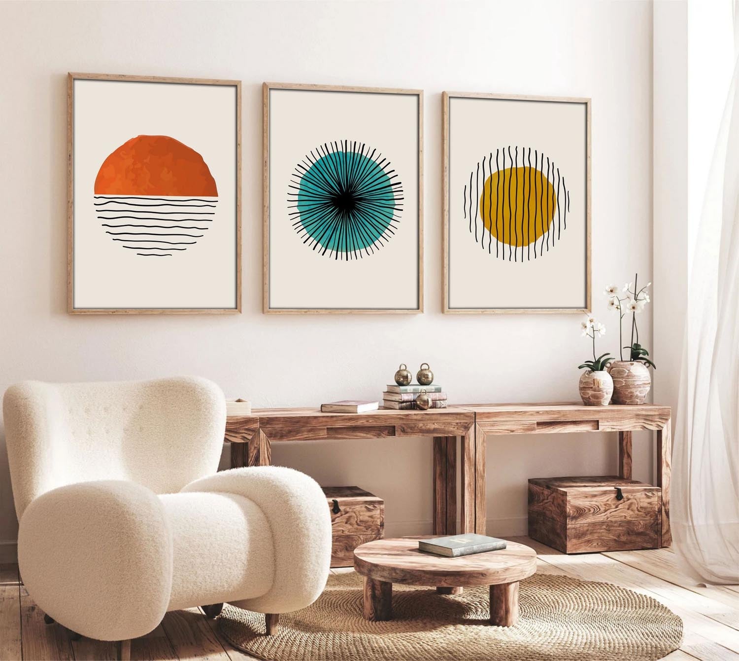Huhu12 - 70 x 50 in Mehrfarbig präsentiert im Onlineshop von KAQTU Design AG. Bild ist von Wallity