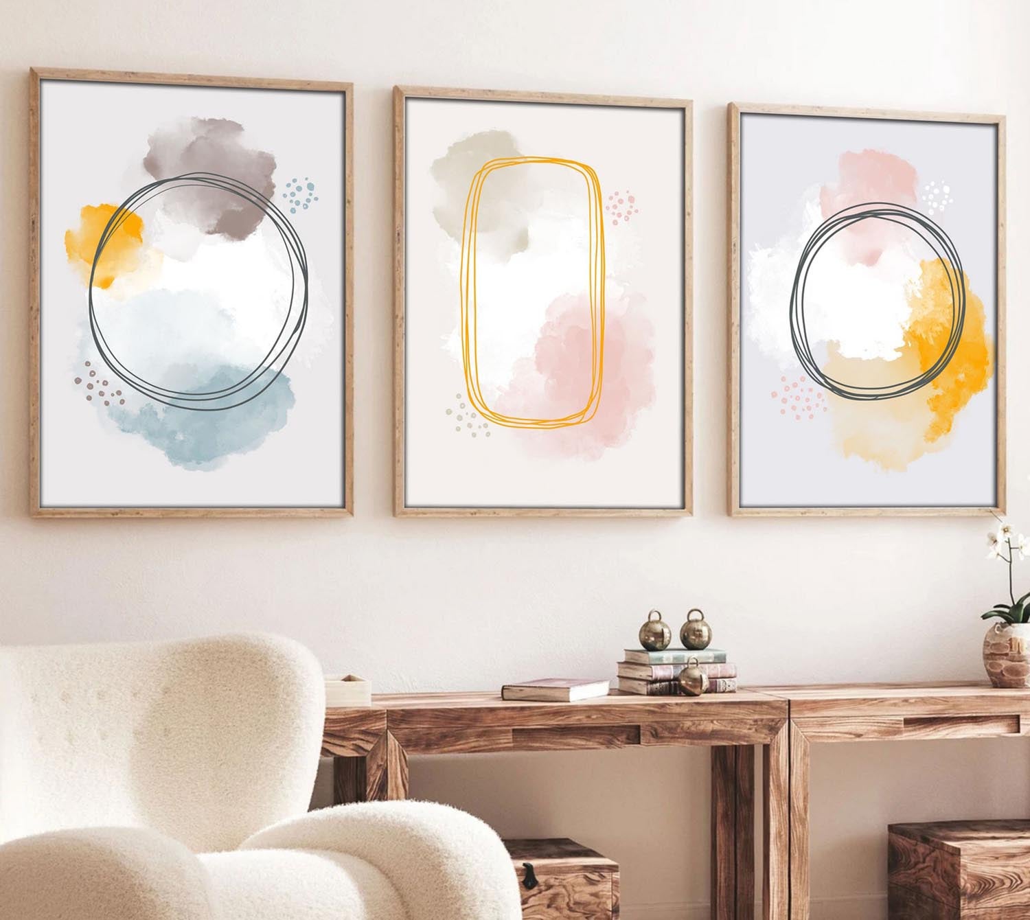 Huhu125 - 70 x 50 in Mehrfarbig präsentiert im Onlineshop von KAQTU Design AG. Bild ist von Wallity