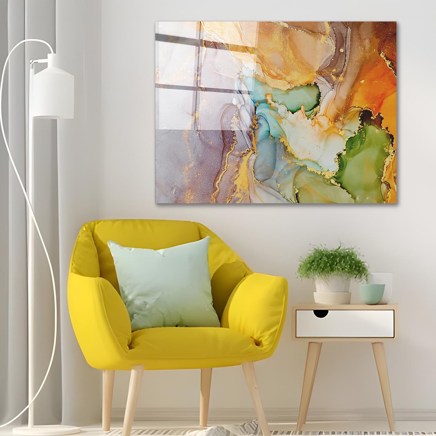 2078 - 70 x 100 in Mehrfarbig präsentiert im Onlineshop von KAQTU Design AG. Bild ist von Wallity