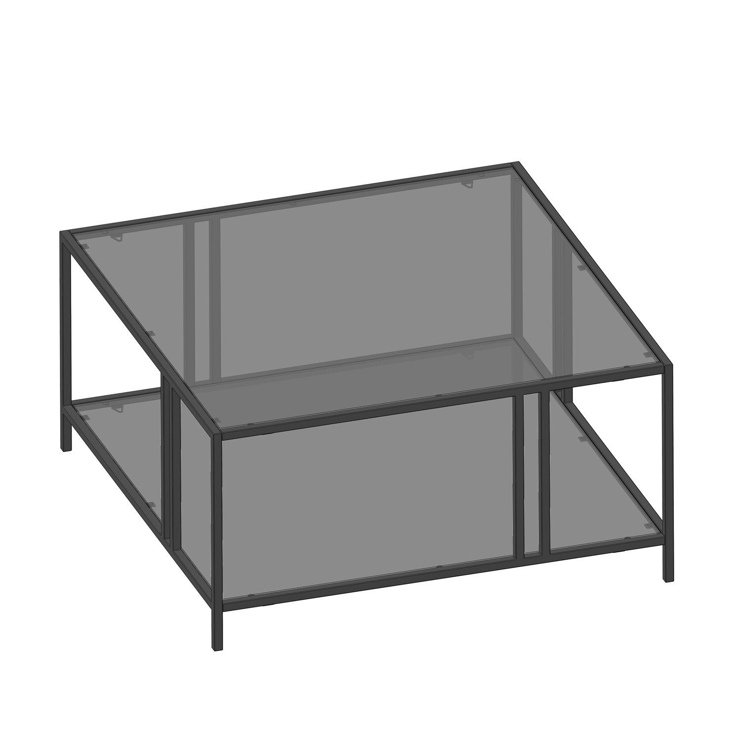 Uranüs - Black, Fume in Schwarz präsentiert im Onlineshop von KAQTU Design AG. Beistelltisch ist von Hanah Home