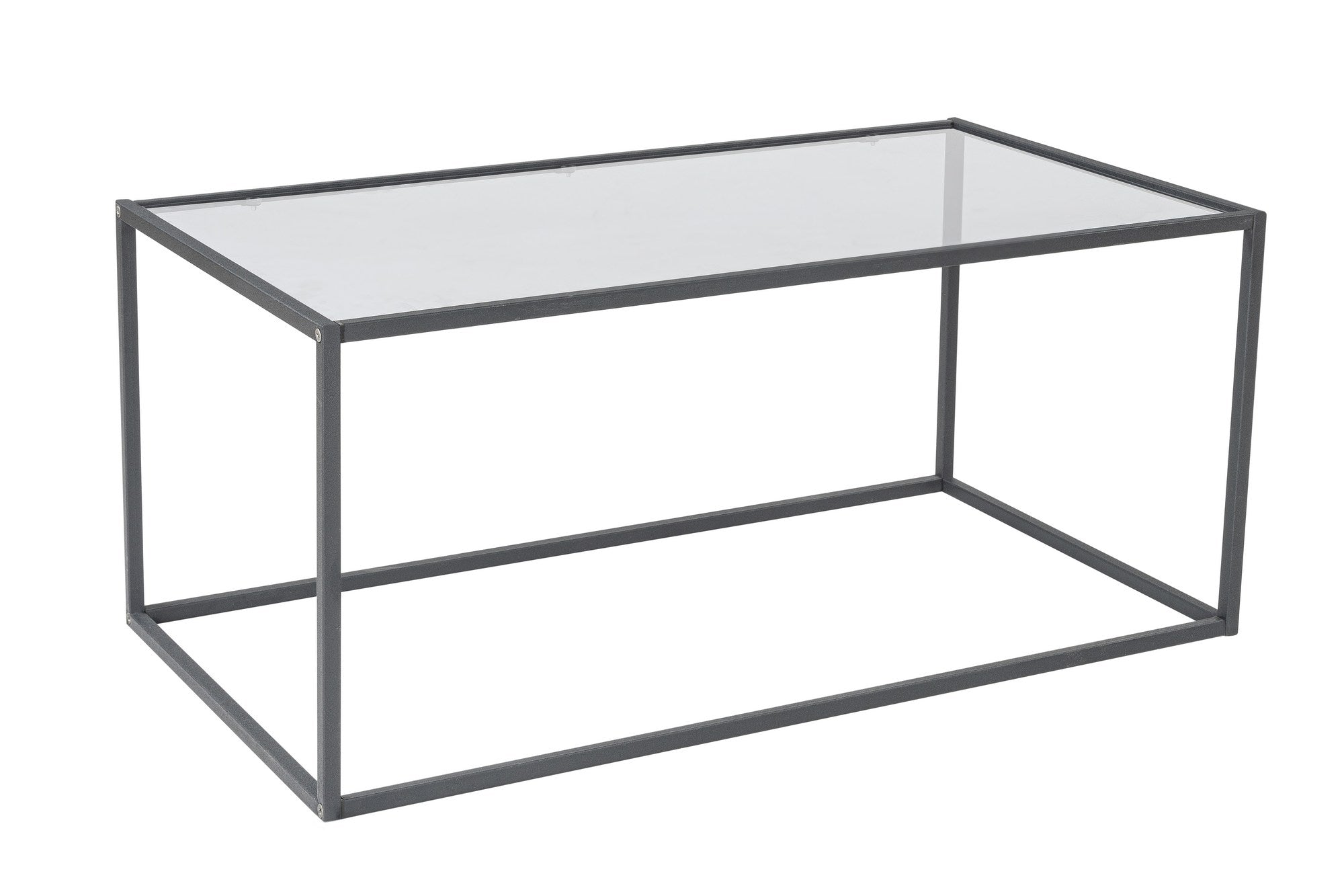 Lizbon - Smoked Glass in Schwarz präsentiert im Onlineshop von KAQTU Design AG. Beistelltisch ist von Hanah Home