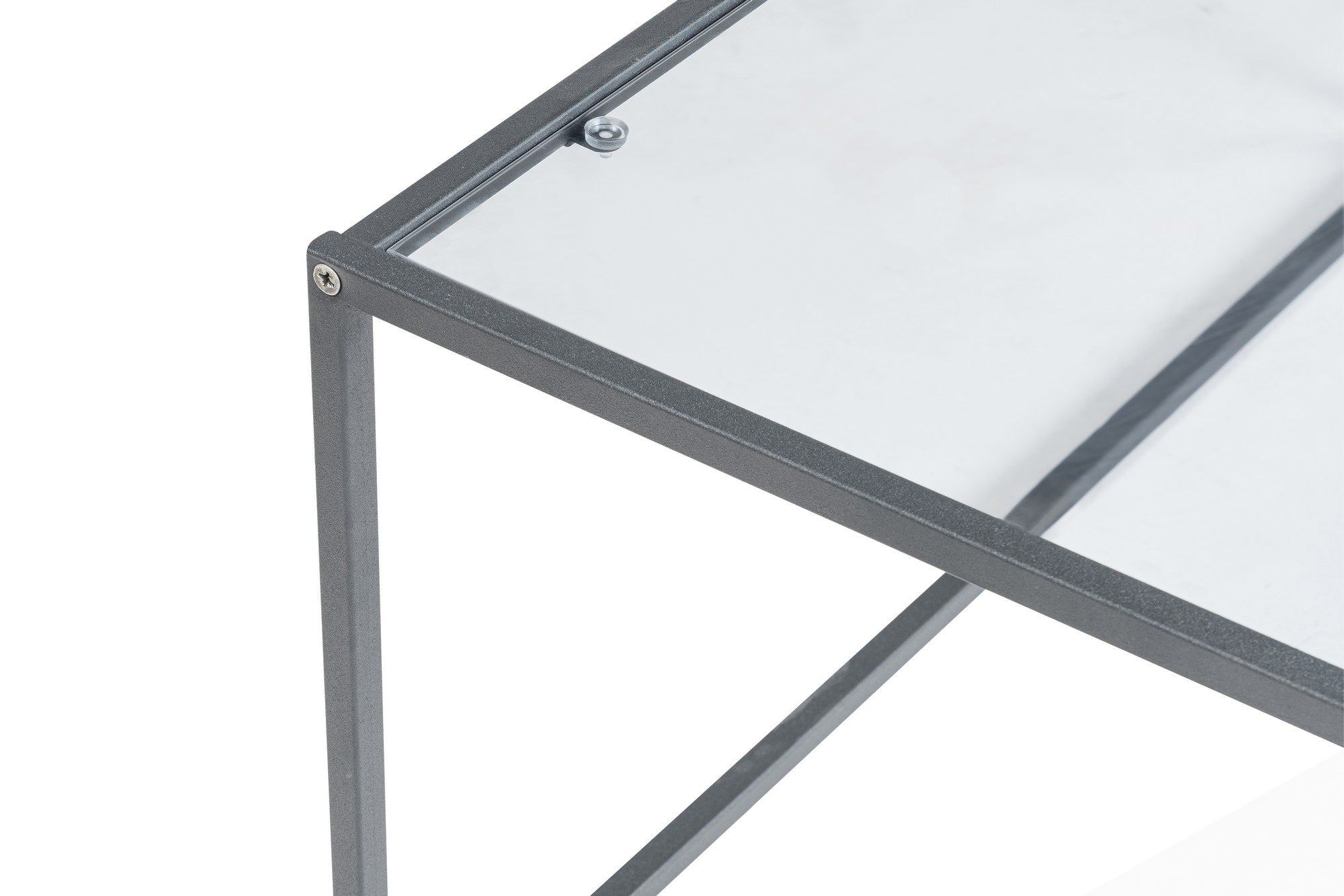 Lizbon - Smoked Glass in Schwarz präsentiert im Onlineshop von KAQTU Design AG. Beistelltisch ist von Hanah Home