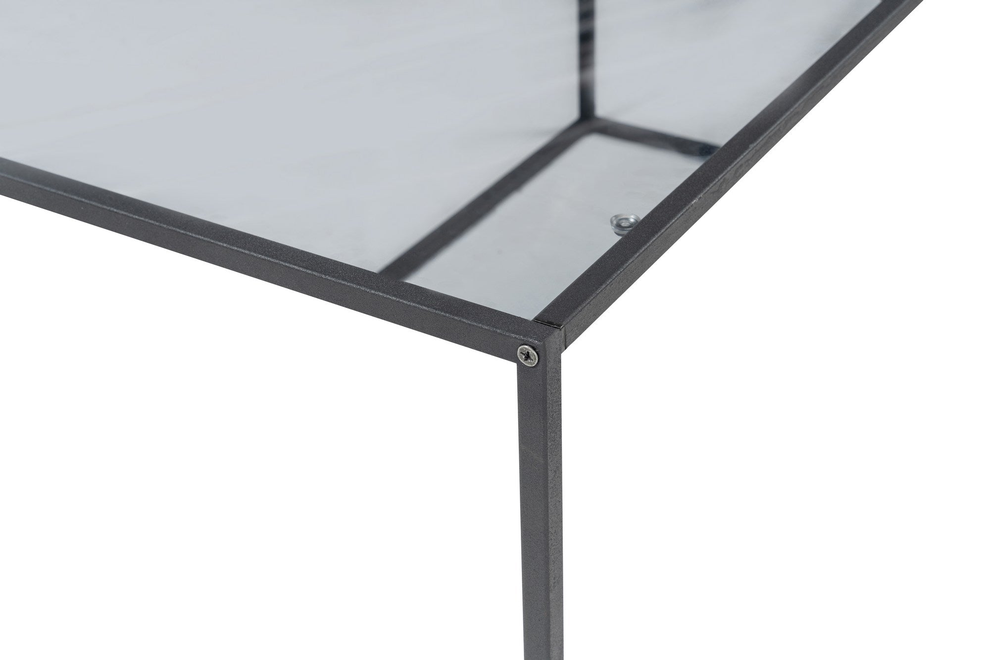Lizbon - Smoked Glass in Schwarz präsentiert im Onlineshop von KAQTU Design AG. Beistelltisch ist von Hanah Home
