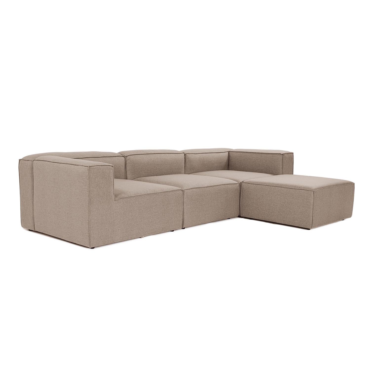 Fora - Brown in Braun präsentiert im Onlineshop von KAQTU Design AG. Ecksofa ist von Atelier Del Sofa