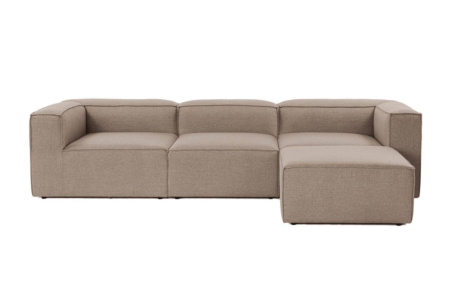 Fora - Brown in Braun präsentiert im Onlineshop von KAQTU Design AG. Ecksofa ist von Atelier Del Sofa