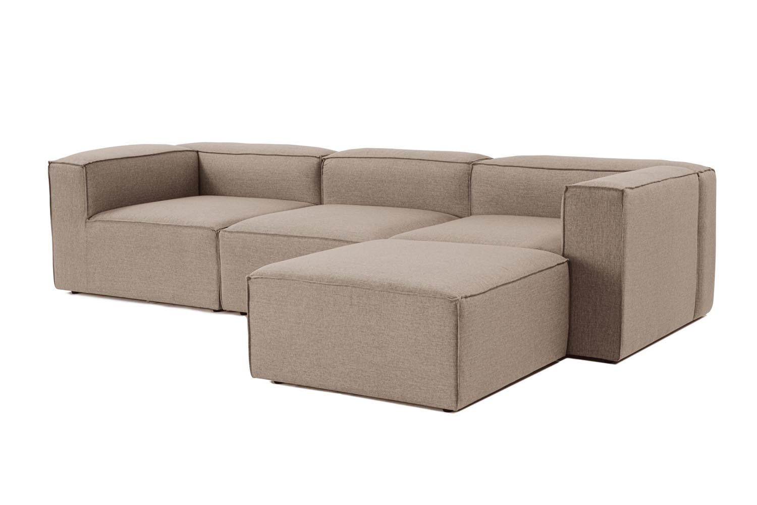 Fora - Brown in Braun präsentiert im Onlineshop von KAQTU Design AG. Ecksofa ist von Atelier Del Sofa