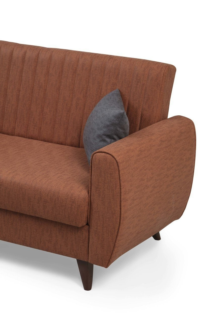 Alkon Bettsofa - Fliese Rot in Fliese Rot präsentiert im Onlineshop von KAQTU Design AG. Bettsofa ist von Atelier Del Sofa