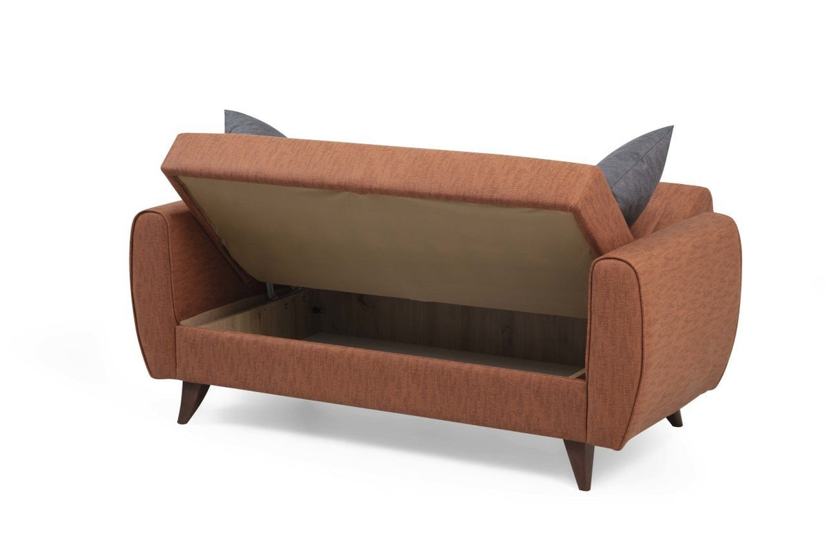 Alkon Bettsofa - Fliese Rot in Fliese Rot präsentiert im Onlineshop von KAQTU Design AG. Bettsofa ist von Atelier Del Sofa