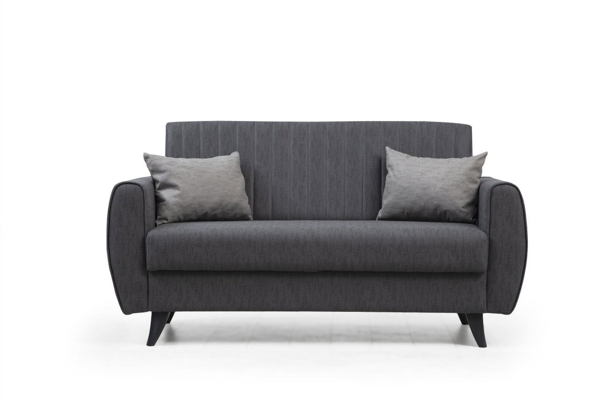 Alkon Bettsofa - Dunkelgrau in Dunkelgrau präsentiert im Onlineshop von KAQTU Design AG. Bettsofa ist von Atelier Del Sofa