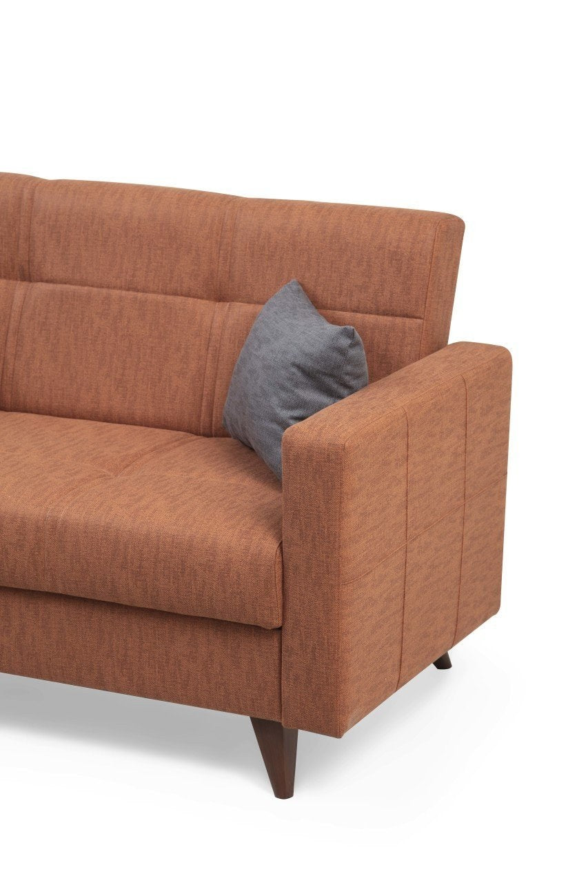 Polya - Tile Red in Fliese Rot präsentiert im Onlineshop von KAQTU Design AG. Bettsofa ist von Atelier Del Sofa