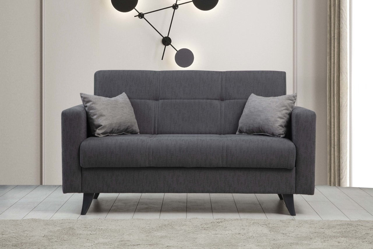Polya - Dark Grey in Dunkelgrau präsentiert im Onlineshop von KAQTU Design AG. Bettsofa ist von Atelier Del Sofa