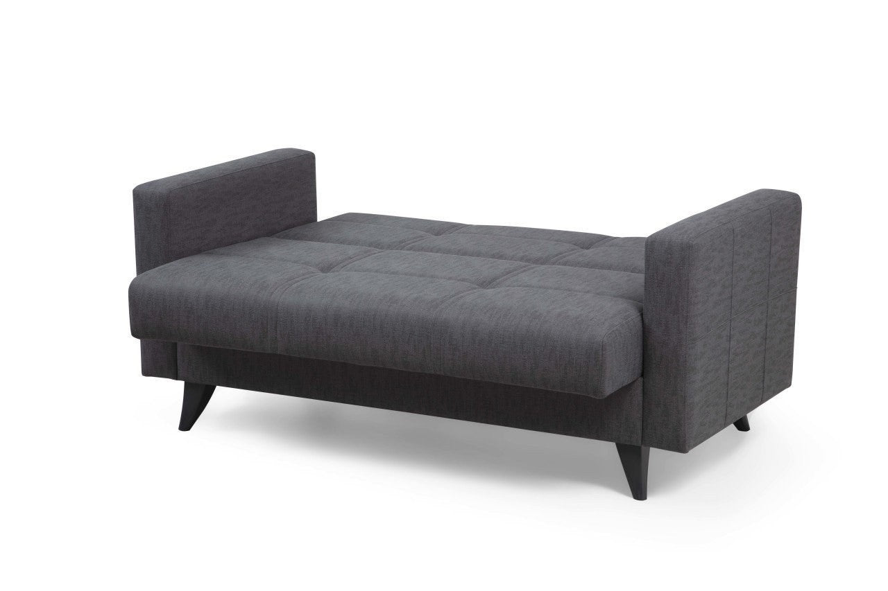Polya - Dark Grey in Dunkelgrau präsentiert im Onlineshop von KAQTU Design AG. Bettsofa ist von Atelier Del Sofa