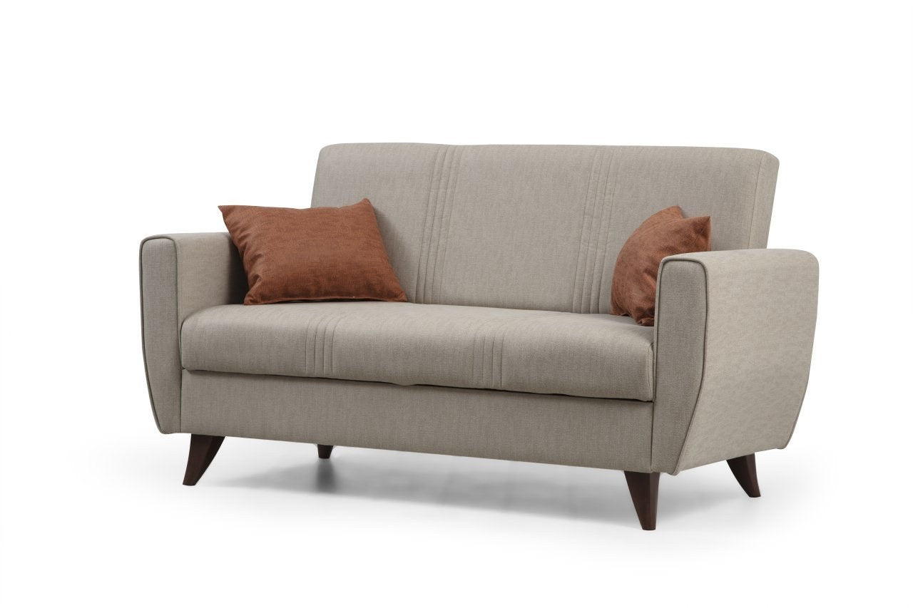 Zaden - Beige in Beige präsentiert im Onlineshop von KAQTU Design AG. Bettsofa ist von Atelier Del Sofa